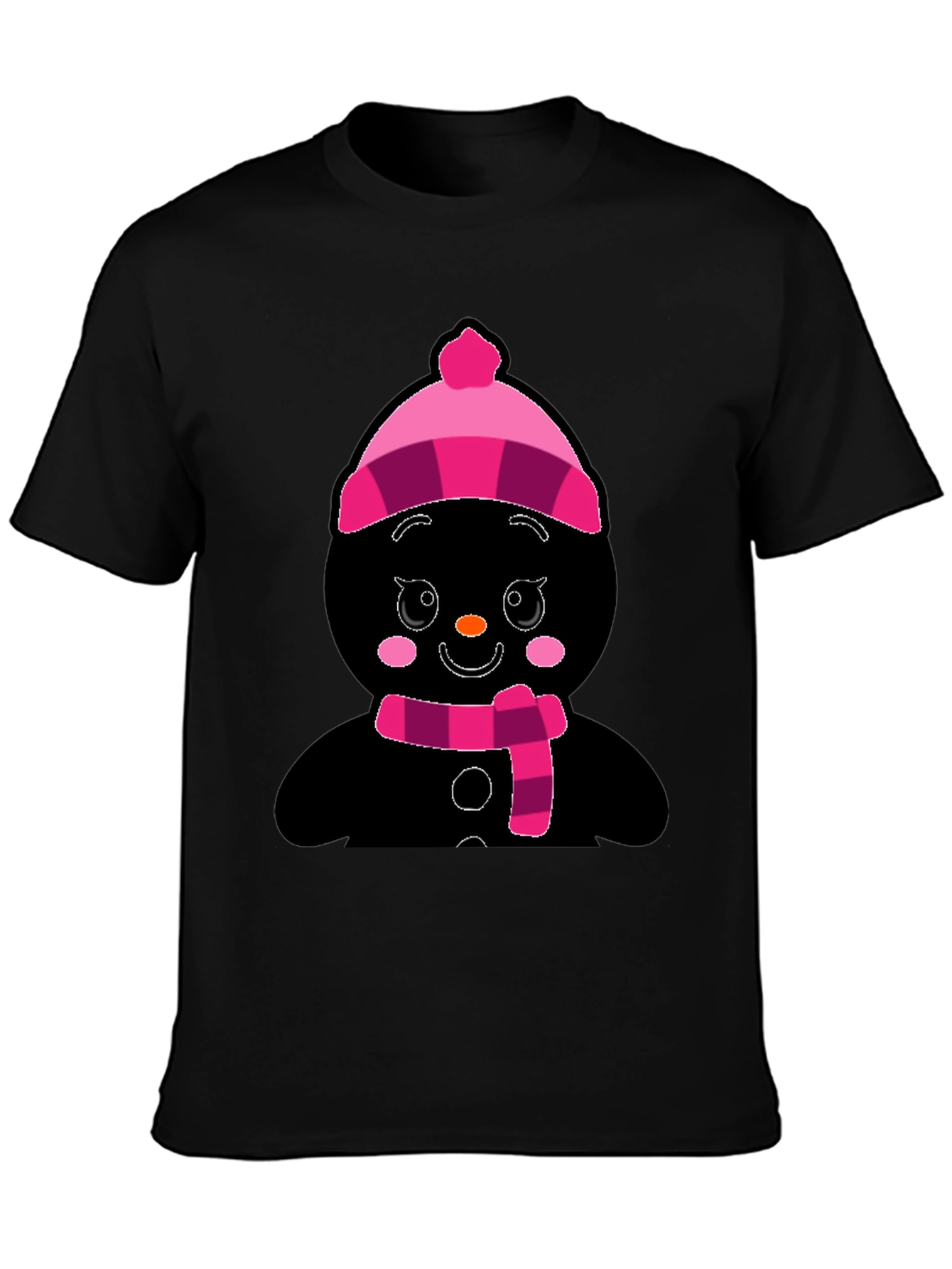Festive Snowman Graphic T-Shirt
