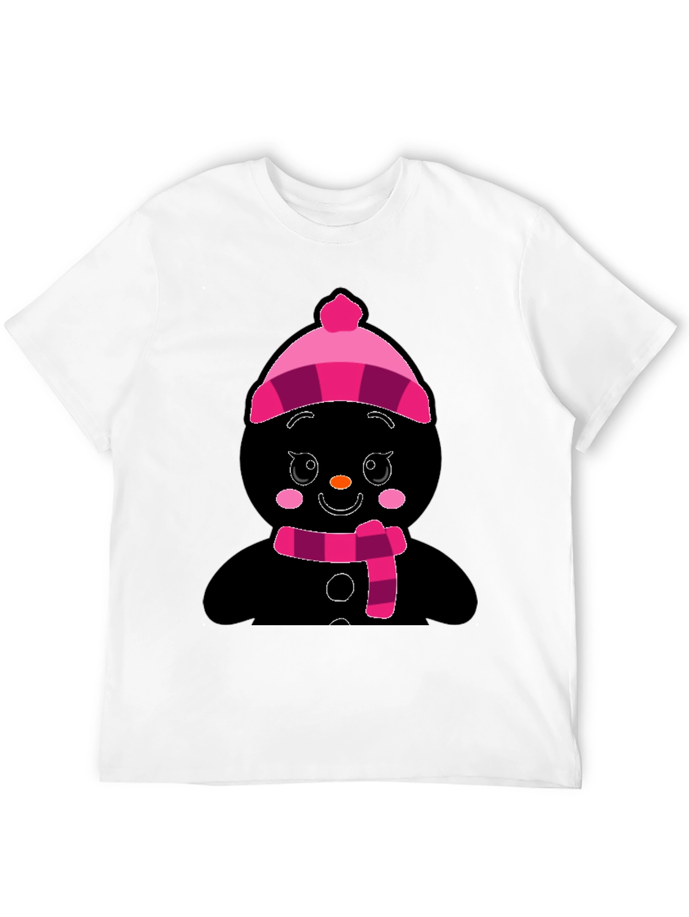 Festive Snowman Graphic T-Shirt
