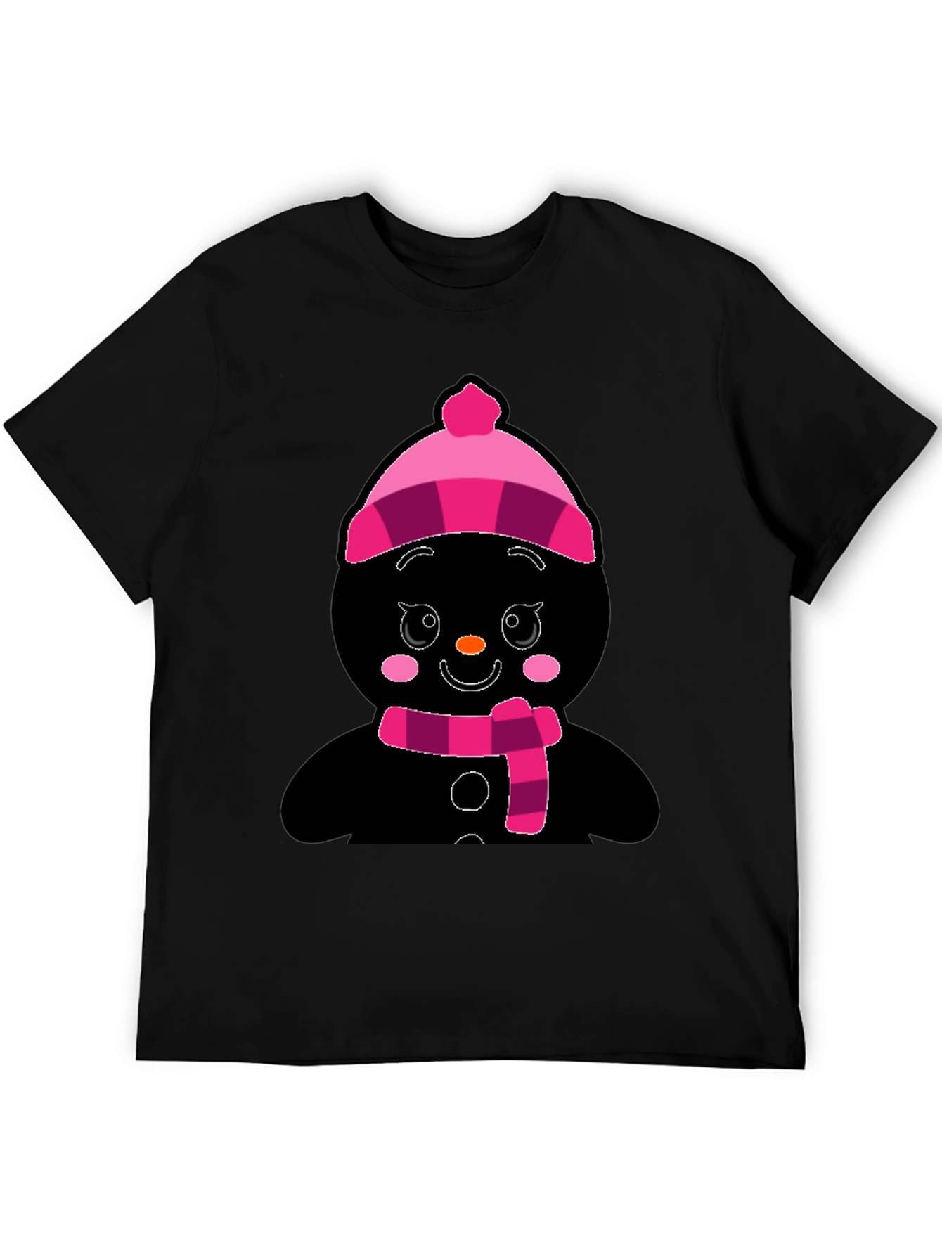 Festive Snowman Graphic T-Shirt