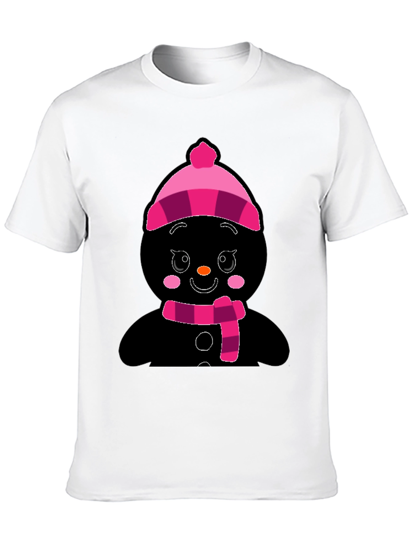 Festive Snowman Graphic T-Shirt