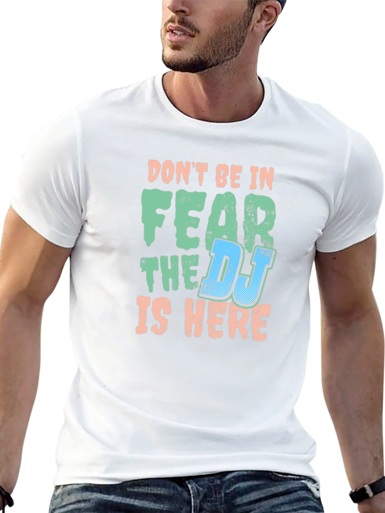 Dont Fear the DJ Mens Black T-Shirt