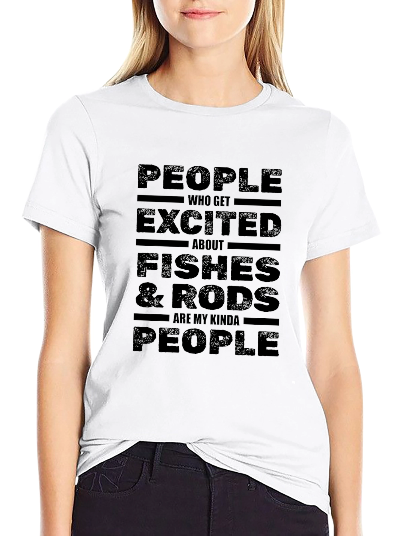 Fishing Enthusiasts Tee - Fishes & Rods