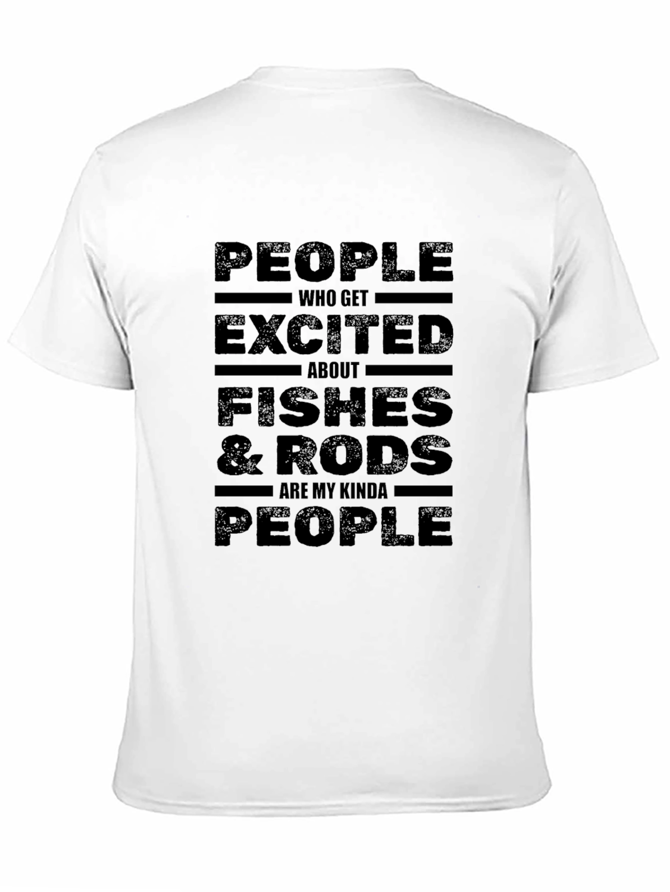 Fishing Enthusiasts Tee - Fishes & Rods
