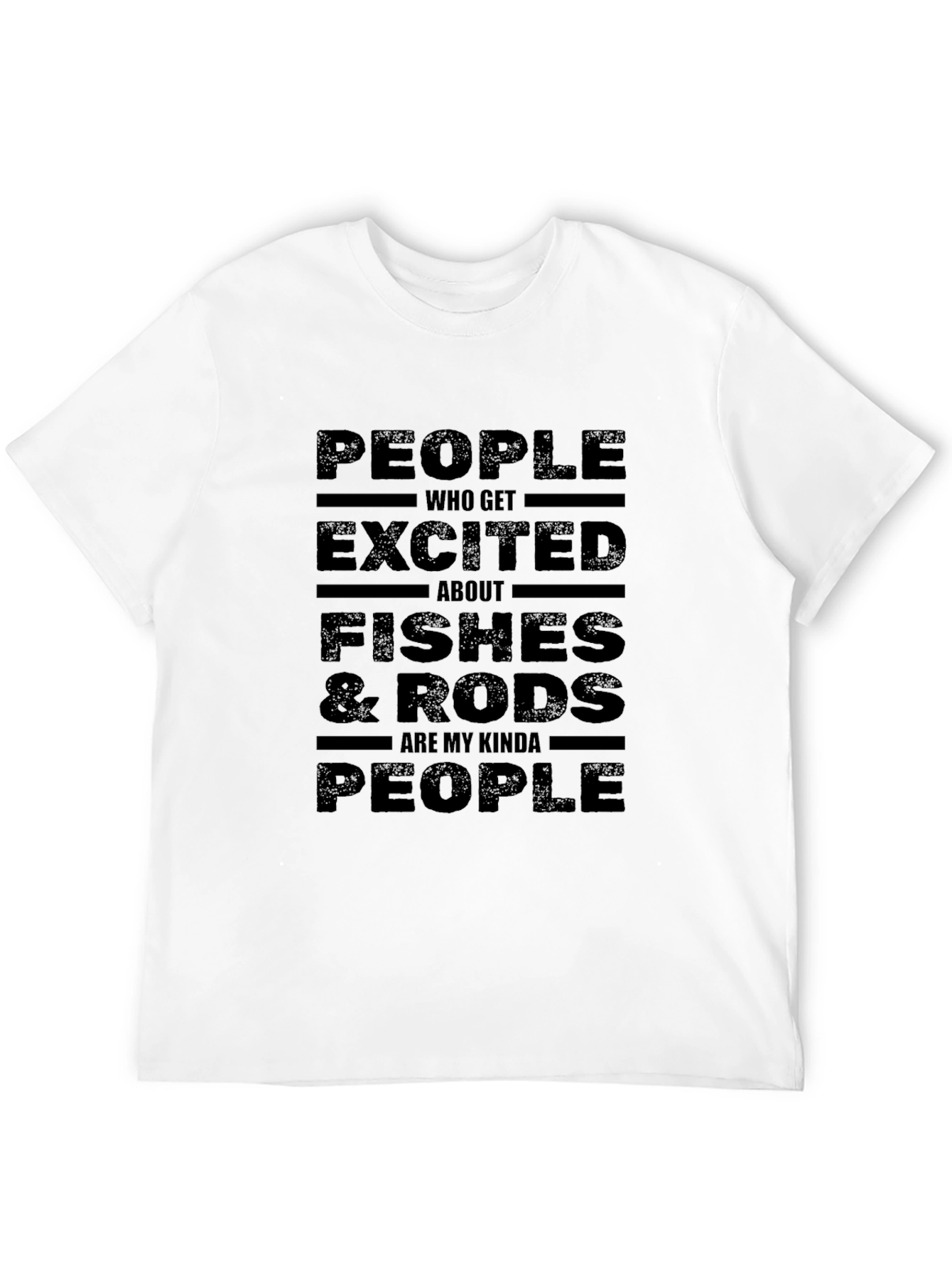 Fishing Enthusiasts Tee - Fishes & Rods