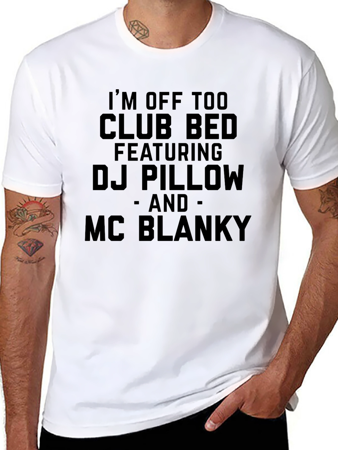 Club Bed DJ Pillow MC Blanky T-Shirt