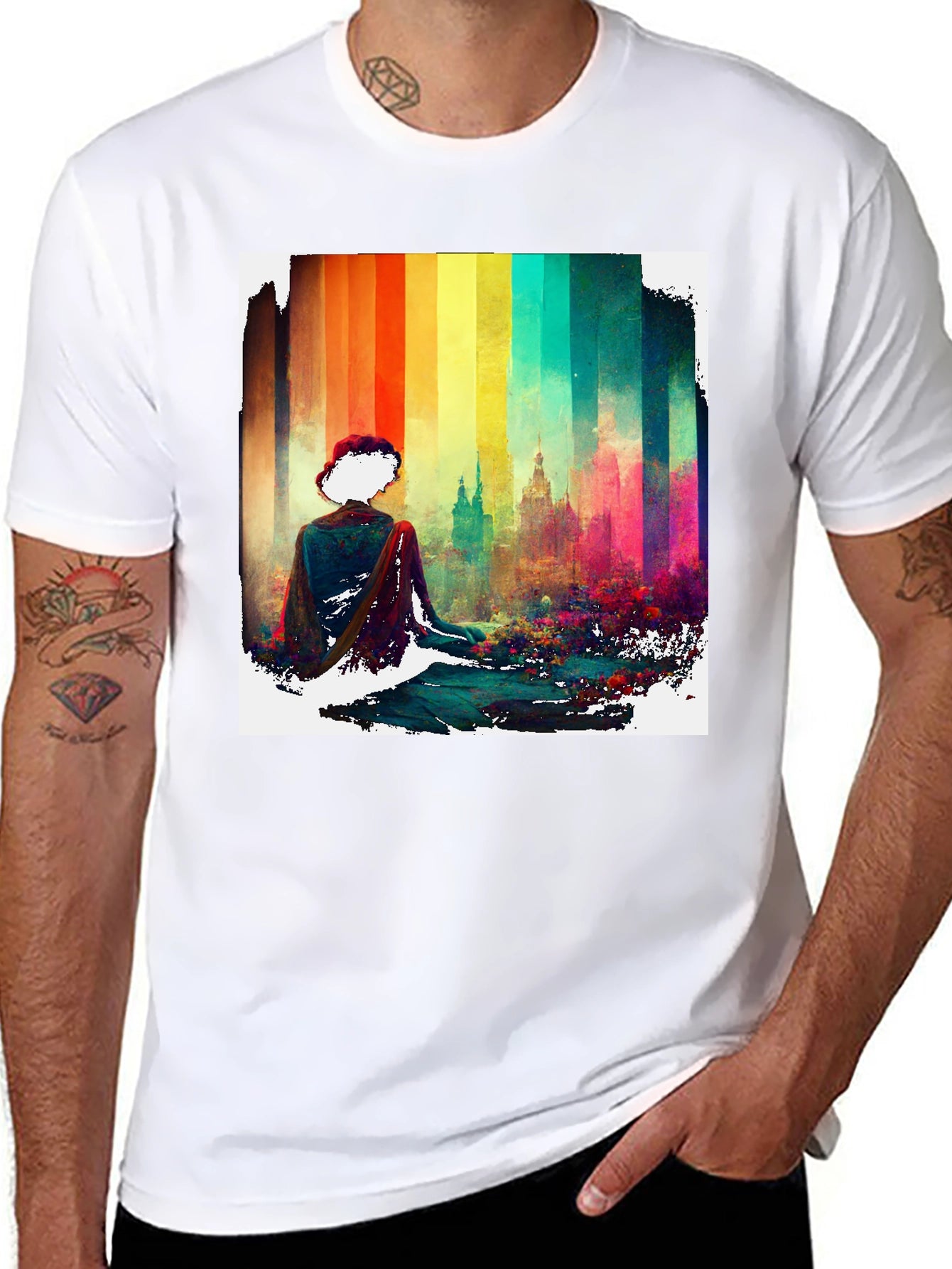 Colorful Cityscape Tee