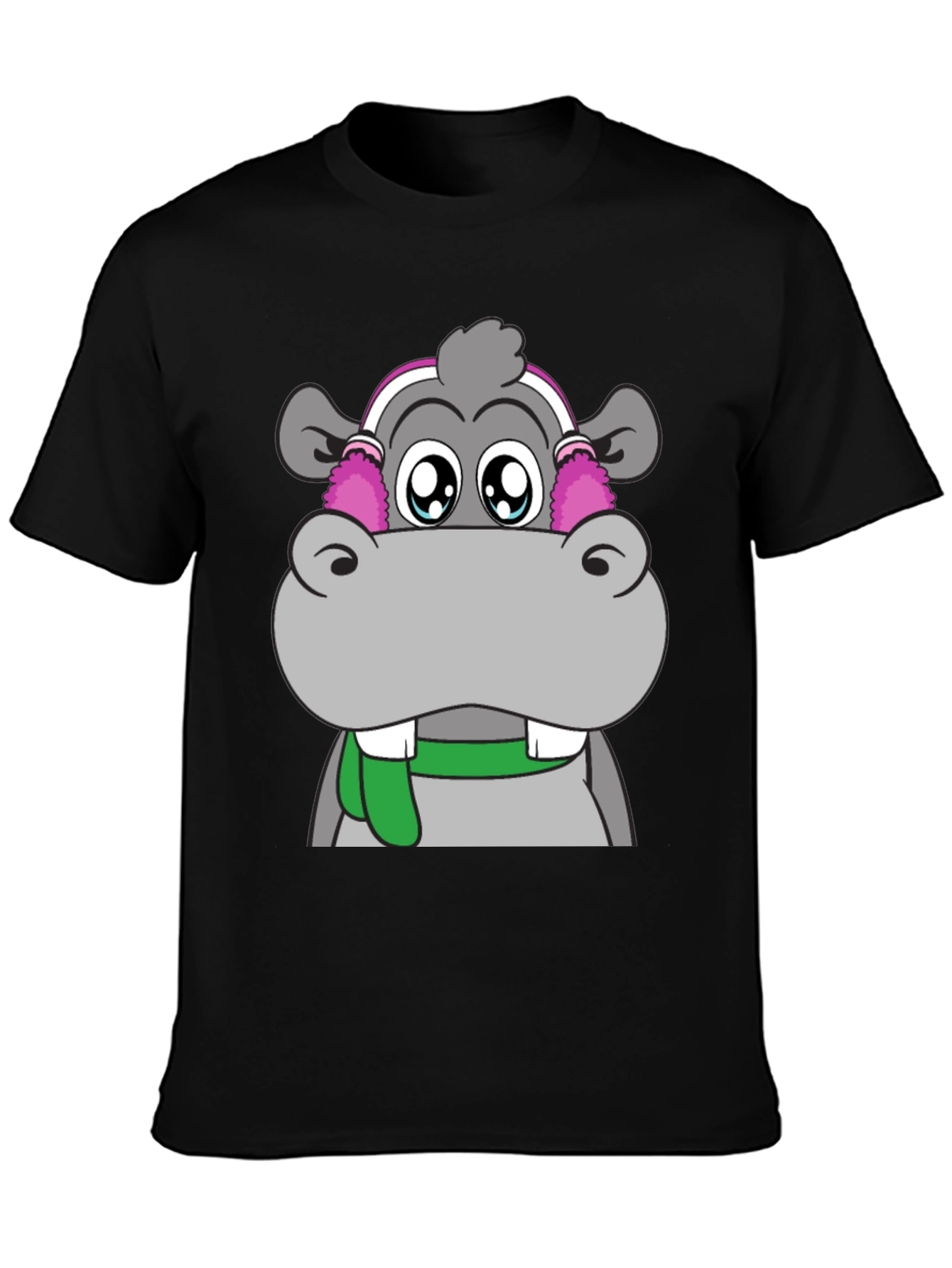 Cute Hippo Graphic Tee - Unisex