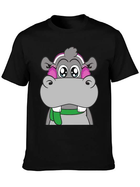 Cute Hippo Graphic Tee - Unisex