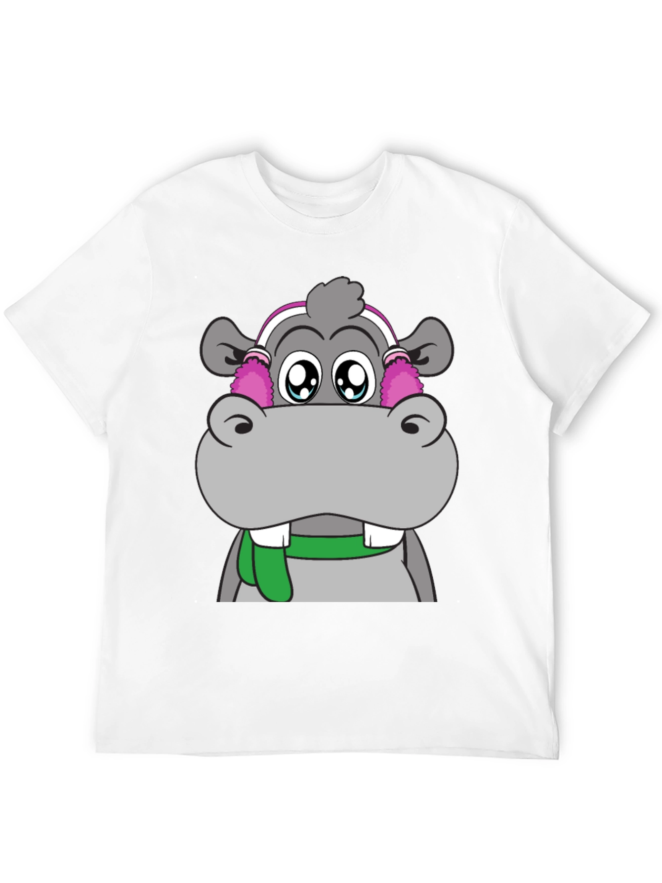 Cute Hippo Graphic Tee - Unisex