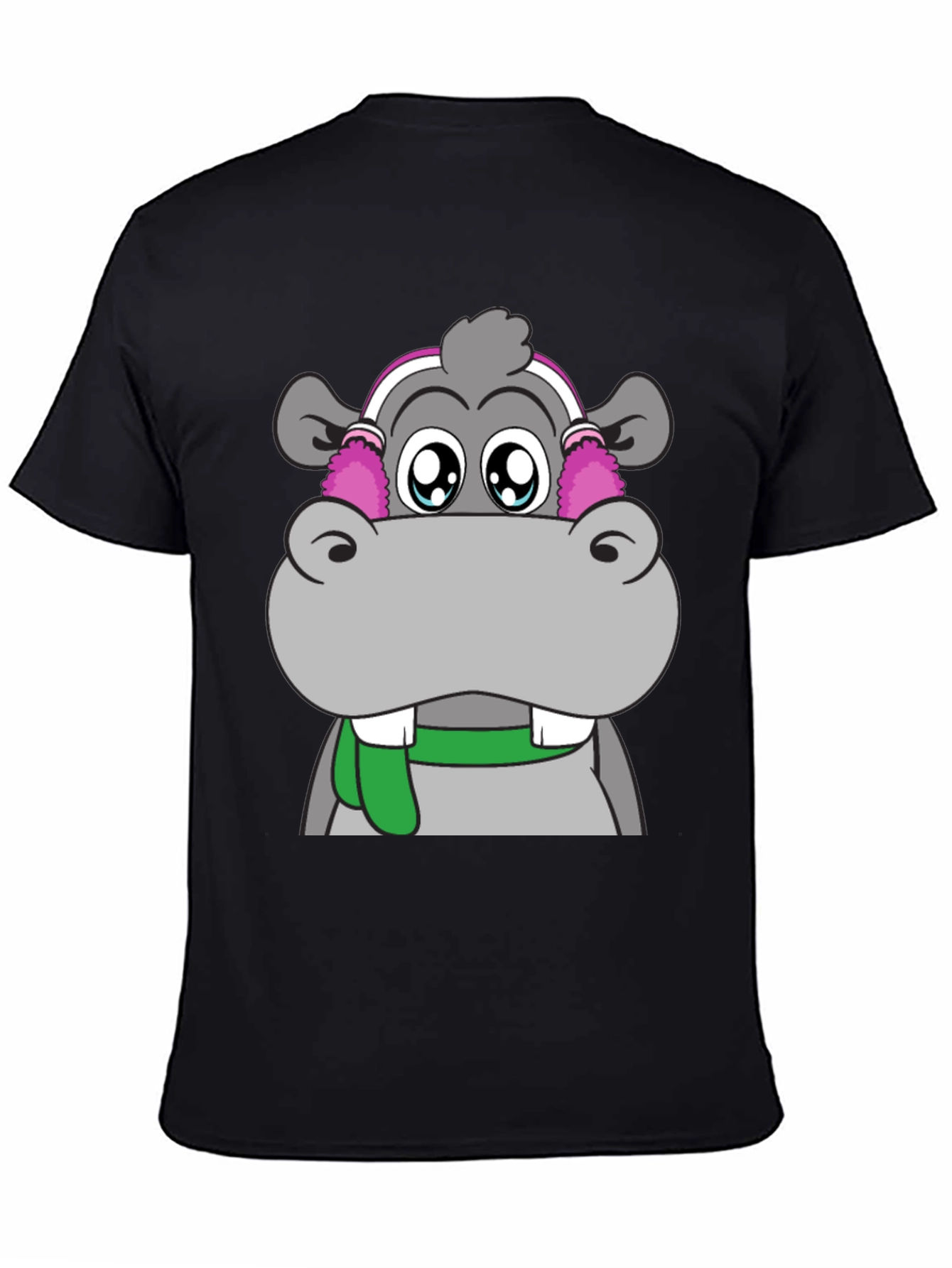 Cute Hippo Graphic Tee - Unisex