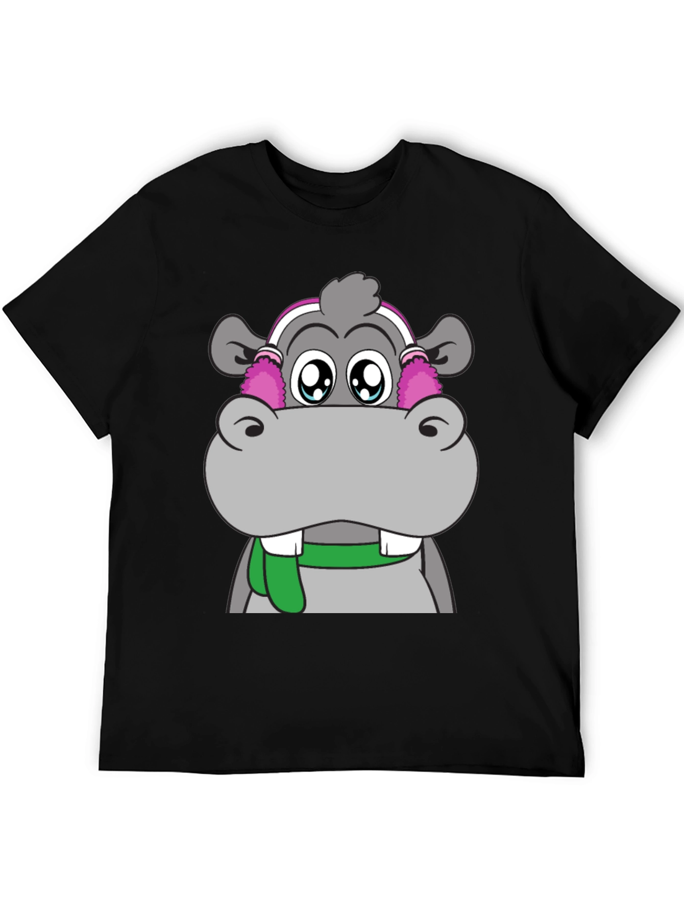 Cute Hippo Graphic Tee - Unisex