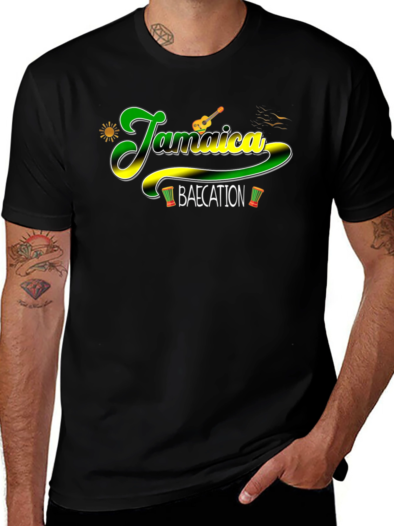 Jamaica Bae-cation Graphic T-Shirt