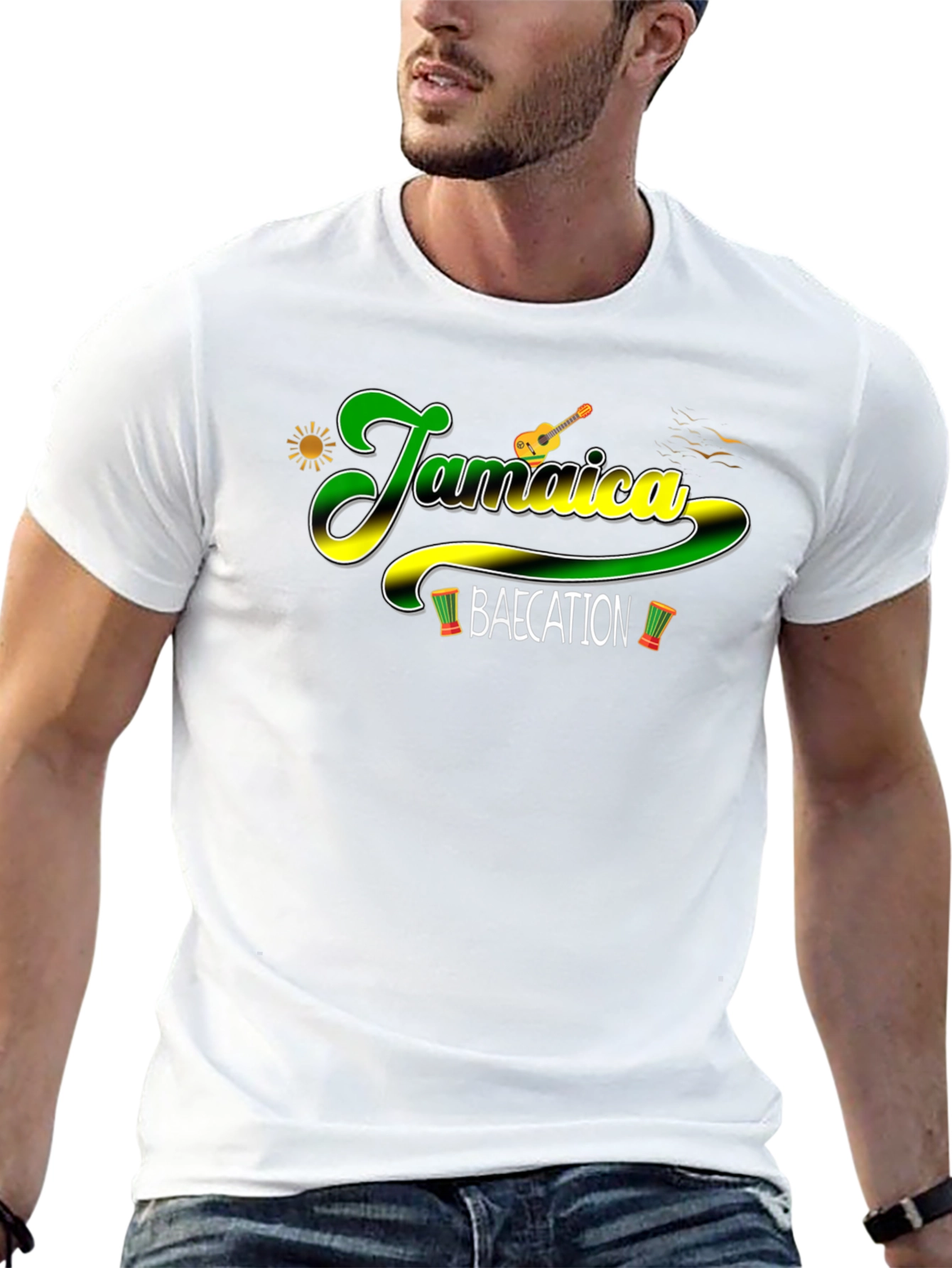 Jamaica Bae-cation Graphic T-Shirt