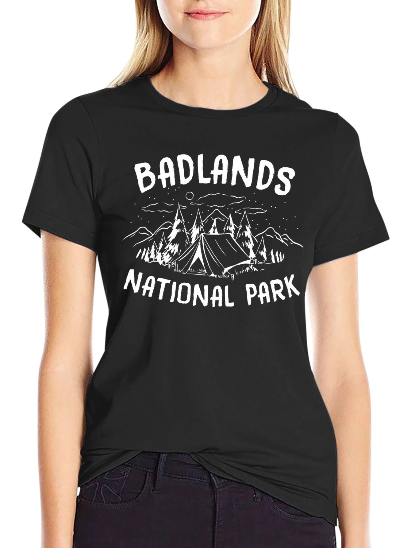 Badlands National Park Graphic Tee - Black