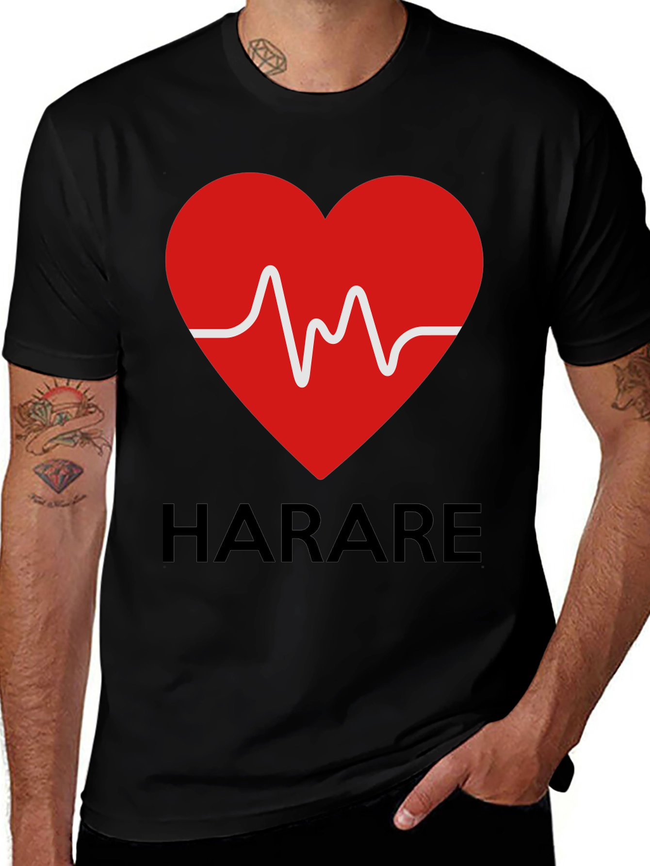 Harare Heartbeat T-Shirt - City Pride Tee