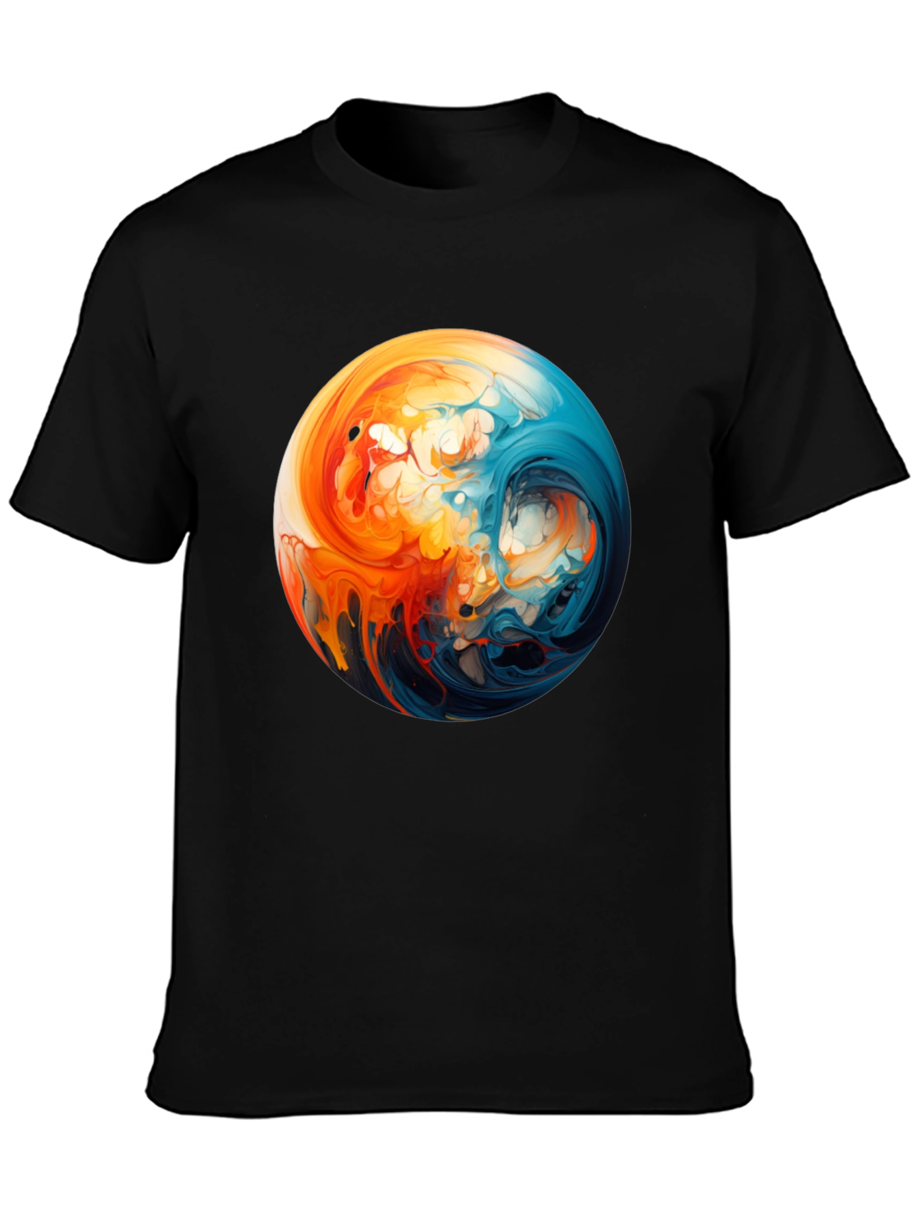 Yin Yang Sphere Graphic Tee