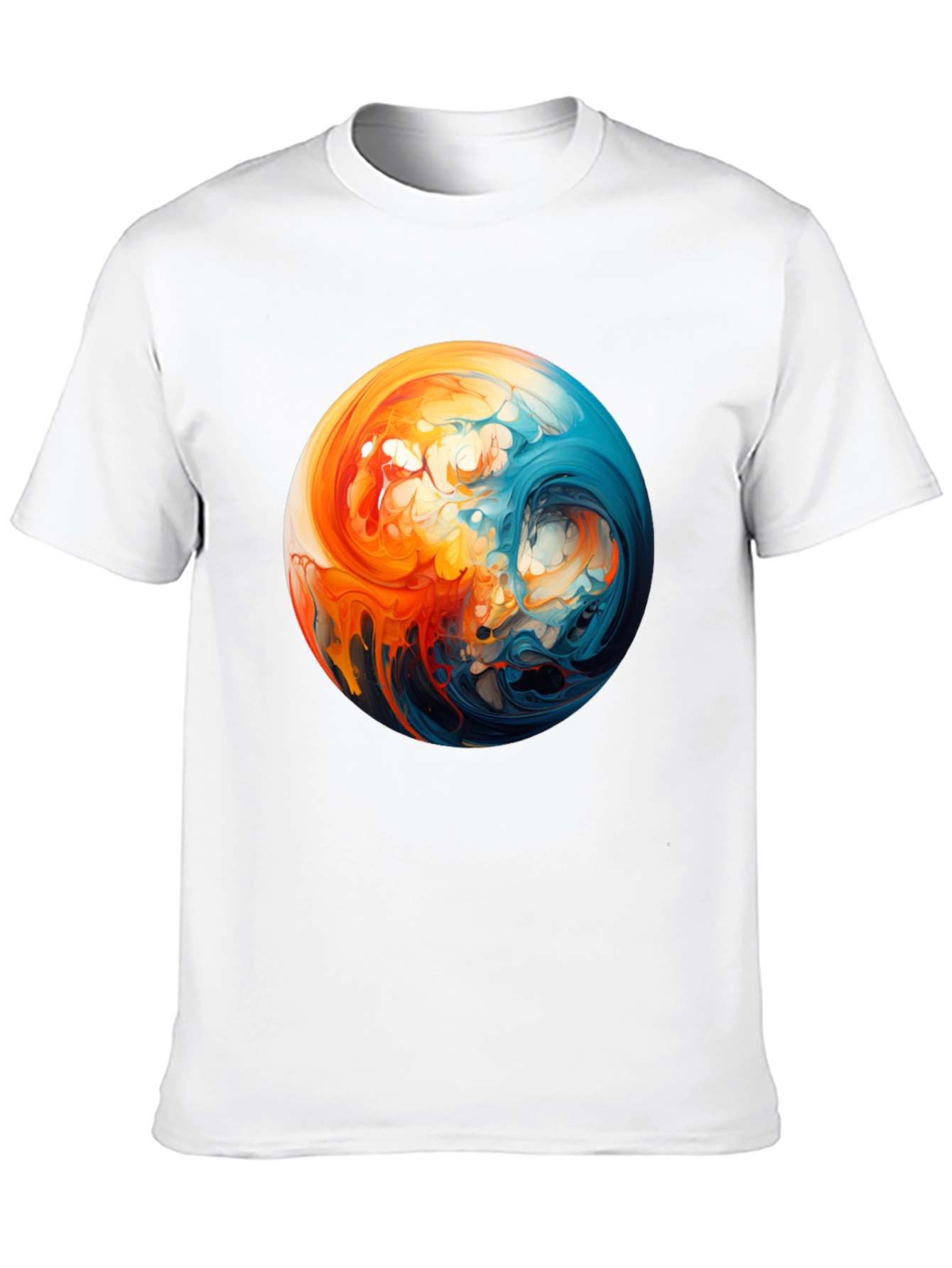 Yin Yang Sphere Graphic Tee