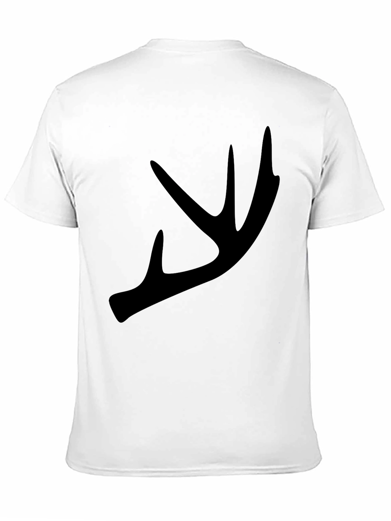 Antler Graphic Tee - Black Crew Neck T-Shirt