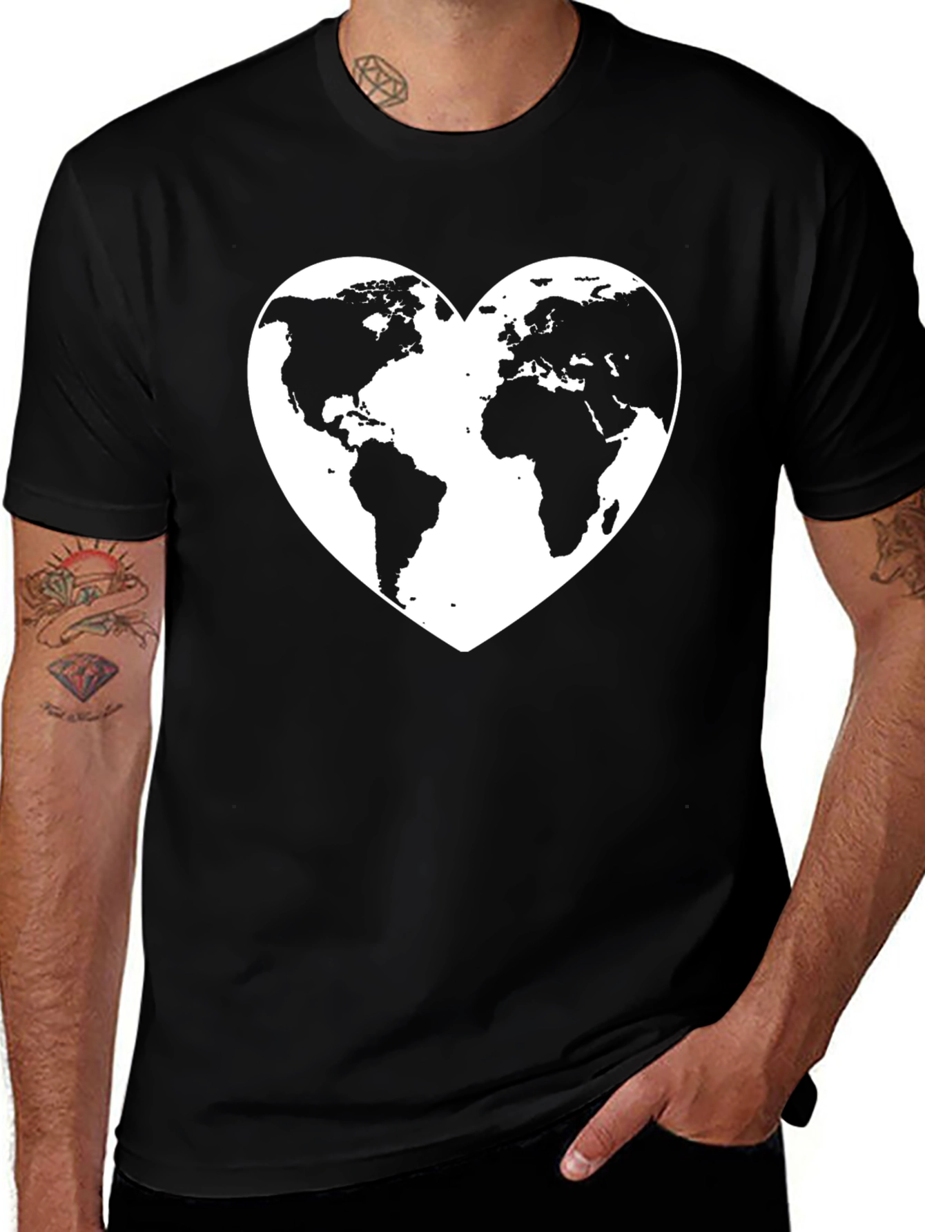World Heart T-Shirt - Love Our Planet Tee