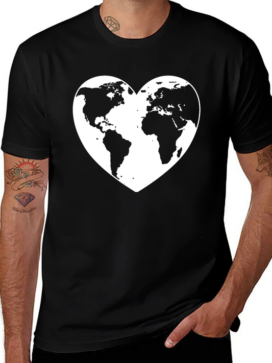 World Heart T-Shirt - Love Our Planet Tee