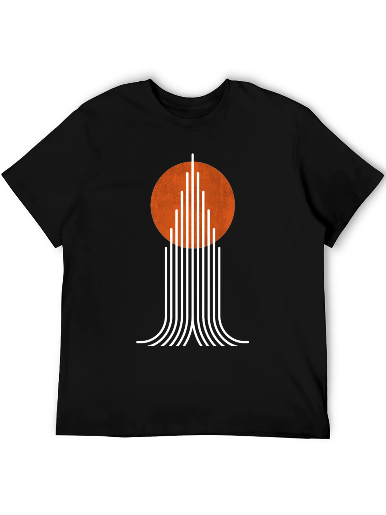 Modernist Sunset Tee - Geometric Graphic T-Shirt