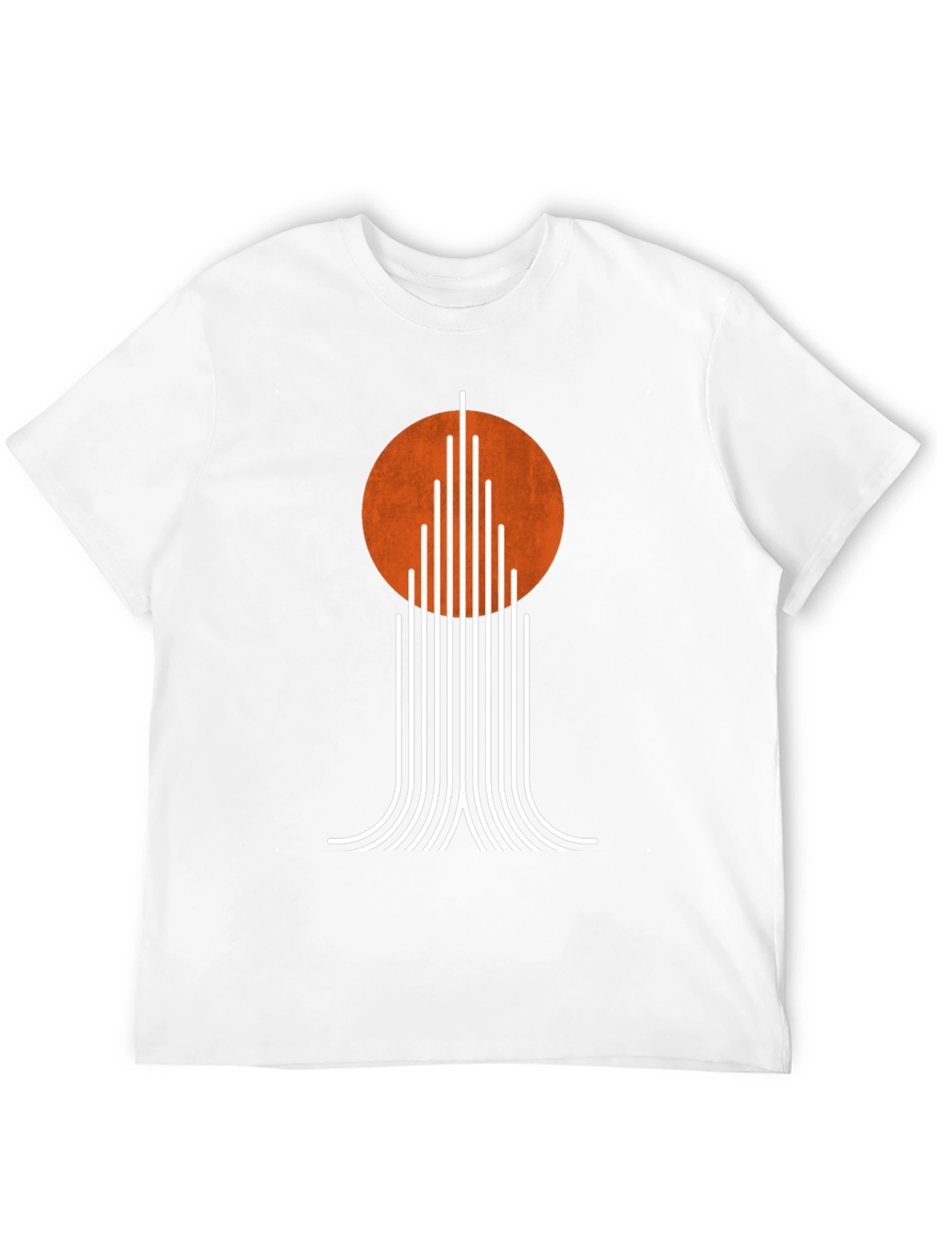 Modernist Sunset Tee - Geometric Graphic T-Shirt