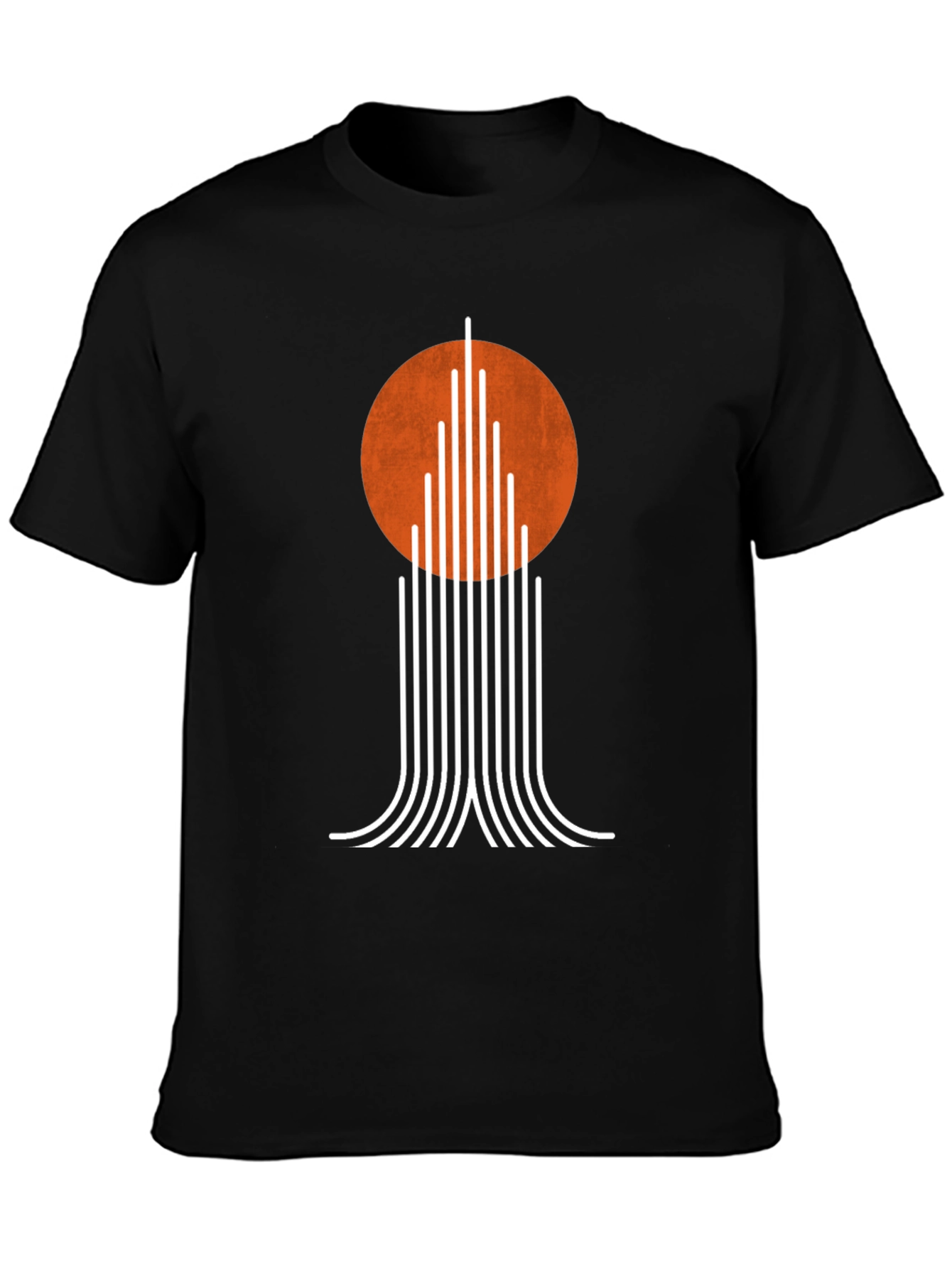 Modernist Sunset Tee - Geometric Graphic T-Shirt