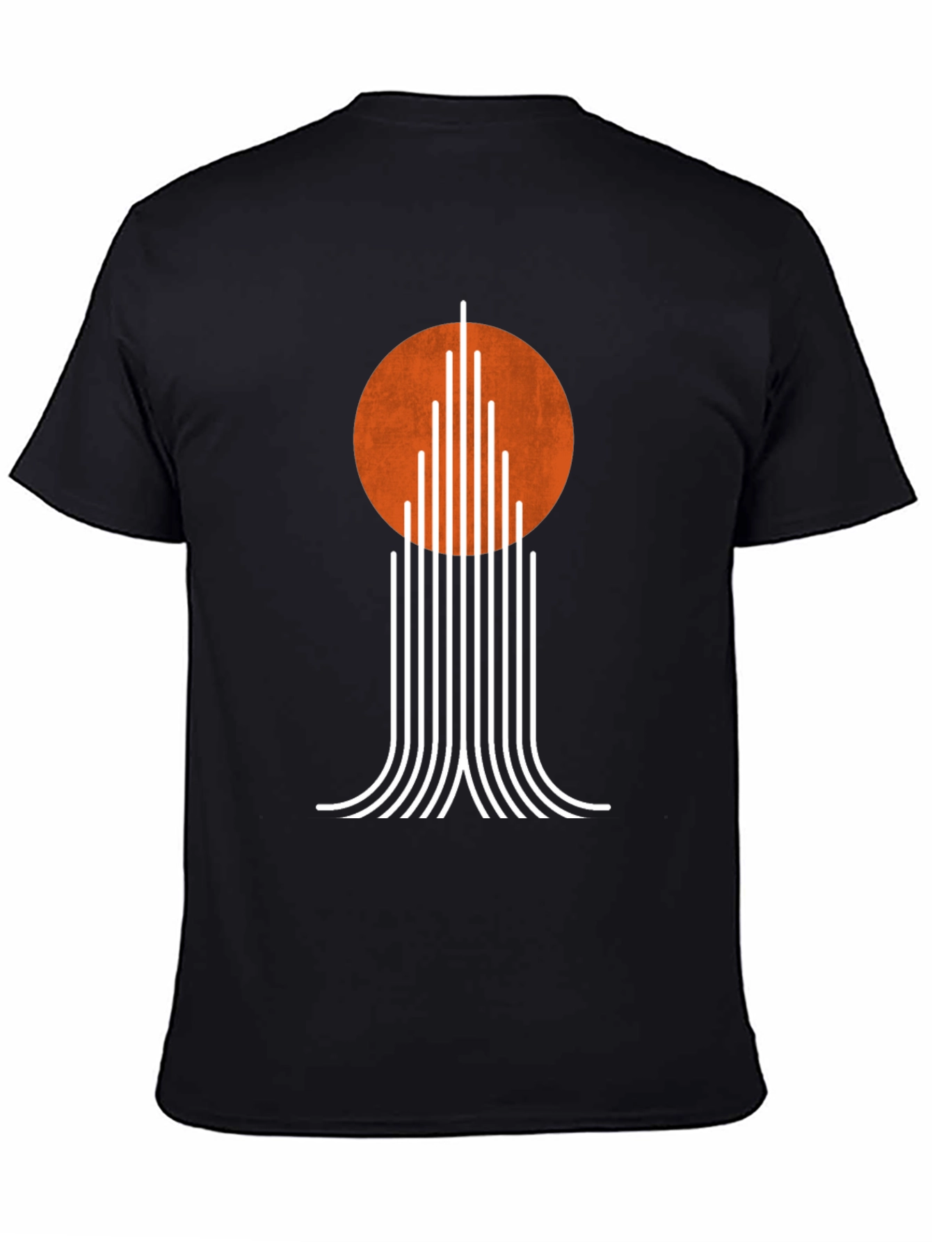 Modernist Sunset Tee - Geometric Graphic T-Shirt