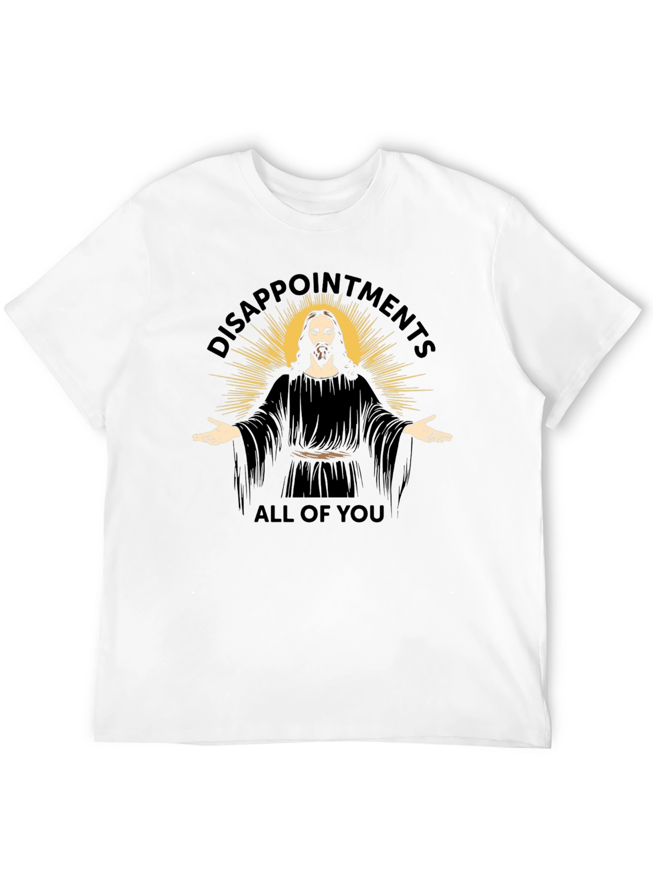 Disappointment Jesus Black Graphic T-Shirt