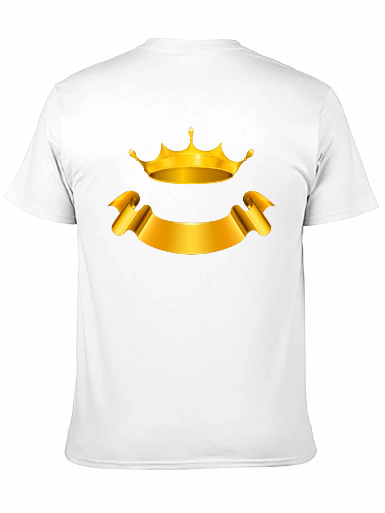 Golden Crown and Banner Black T-Shirt