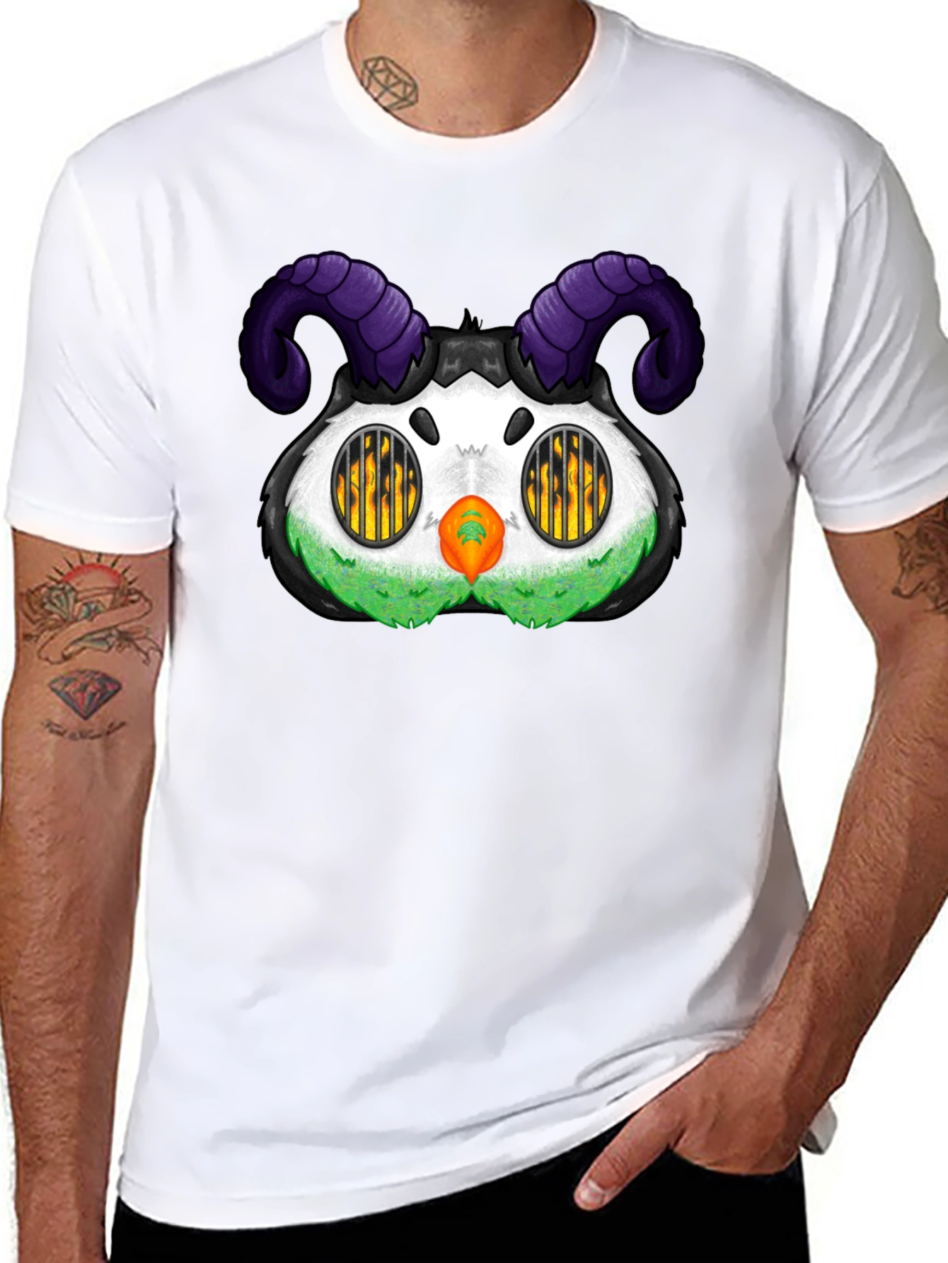 Monster T-Shirt with Horns