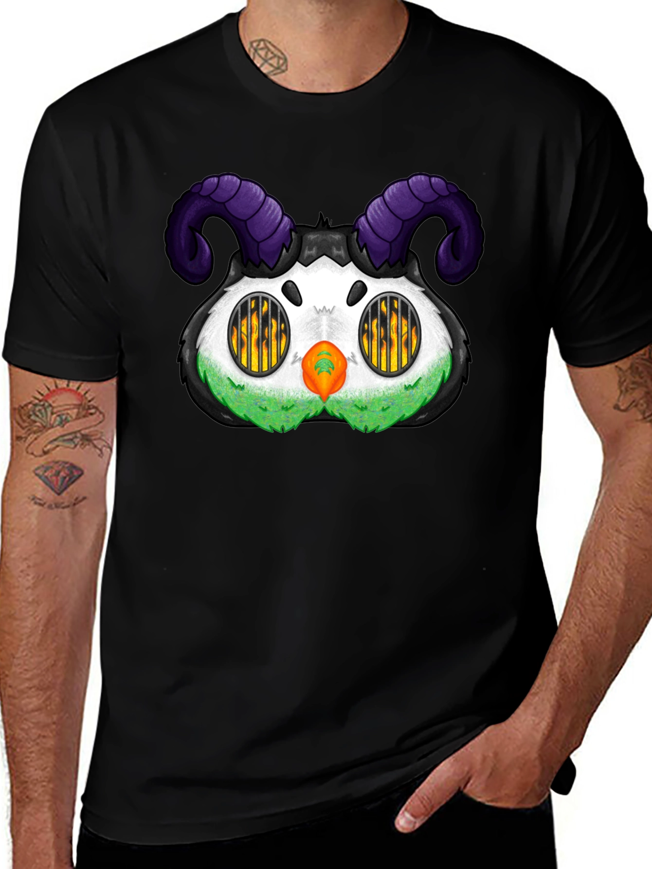 Monster T-Shirt with Horns