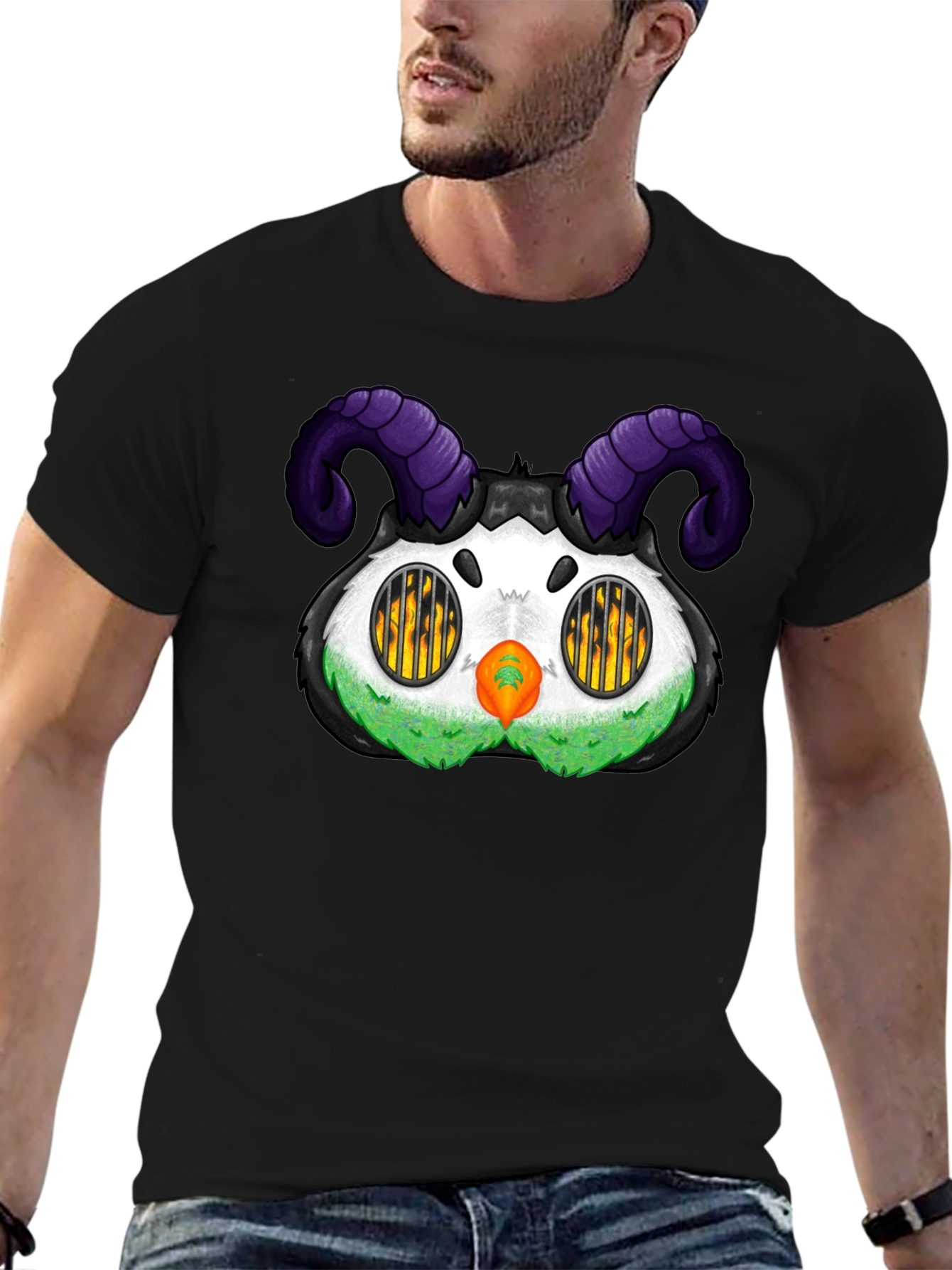 Monster T-Shirt with Horns