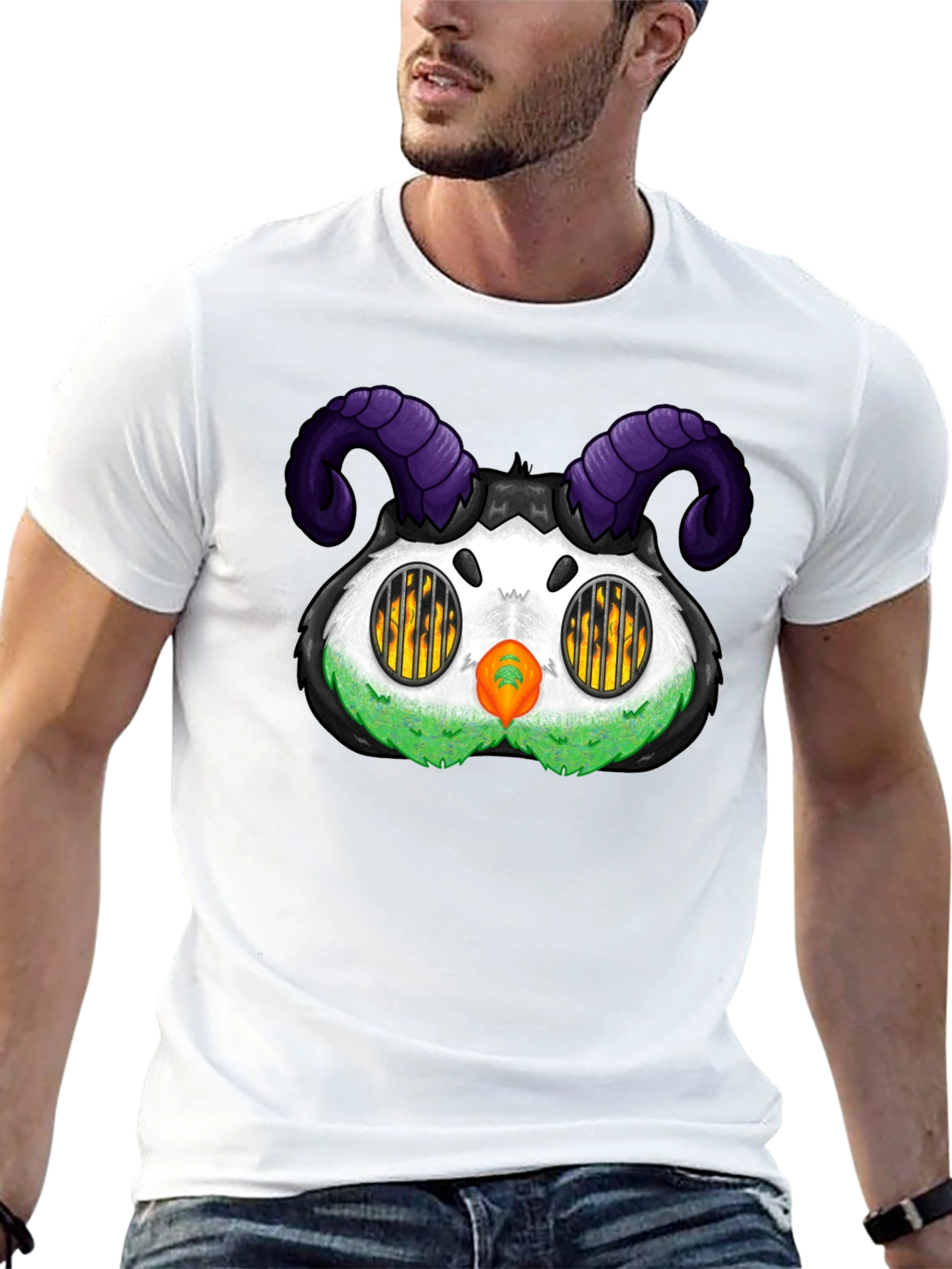 Monster T-Shirt with Horns