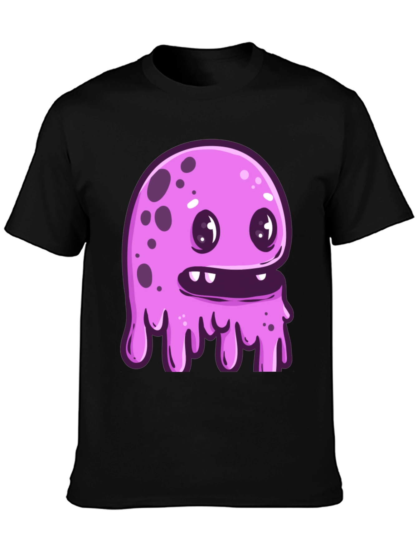 Funky Monster Graphic Black T-Shirt