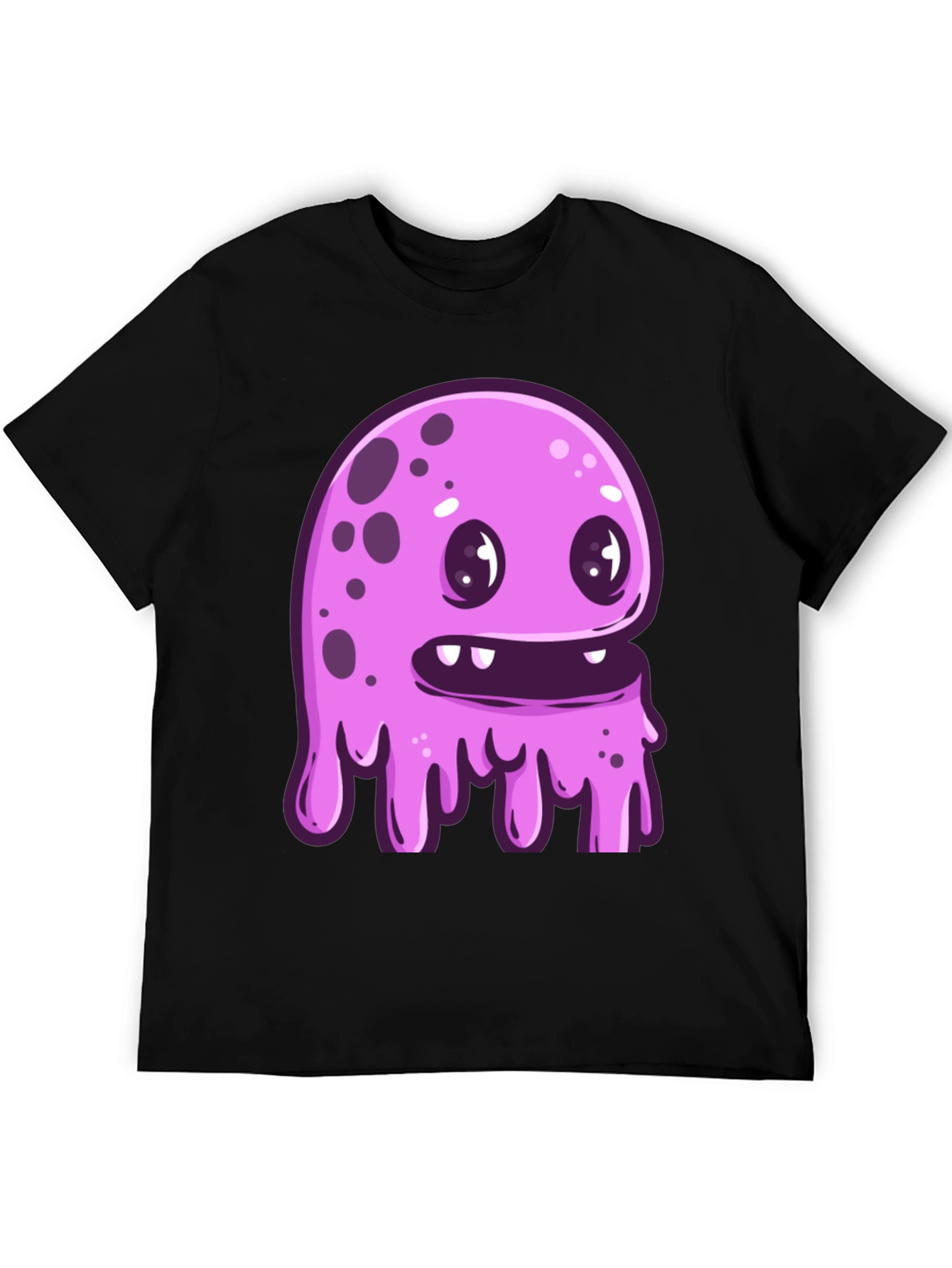Funky Monster Graphic Black T-Shirt