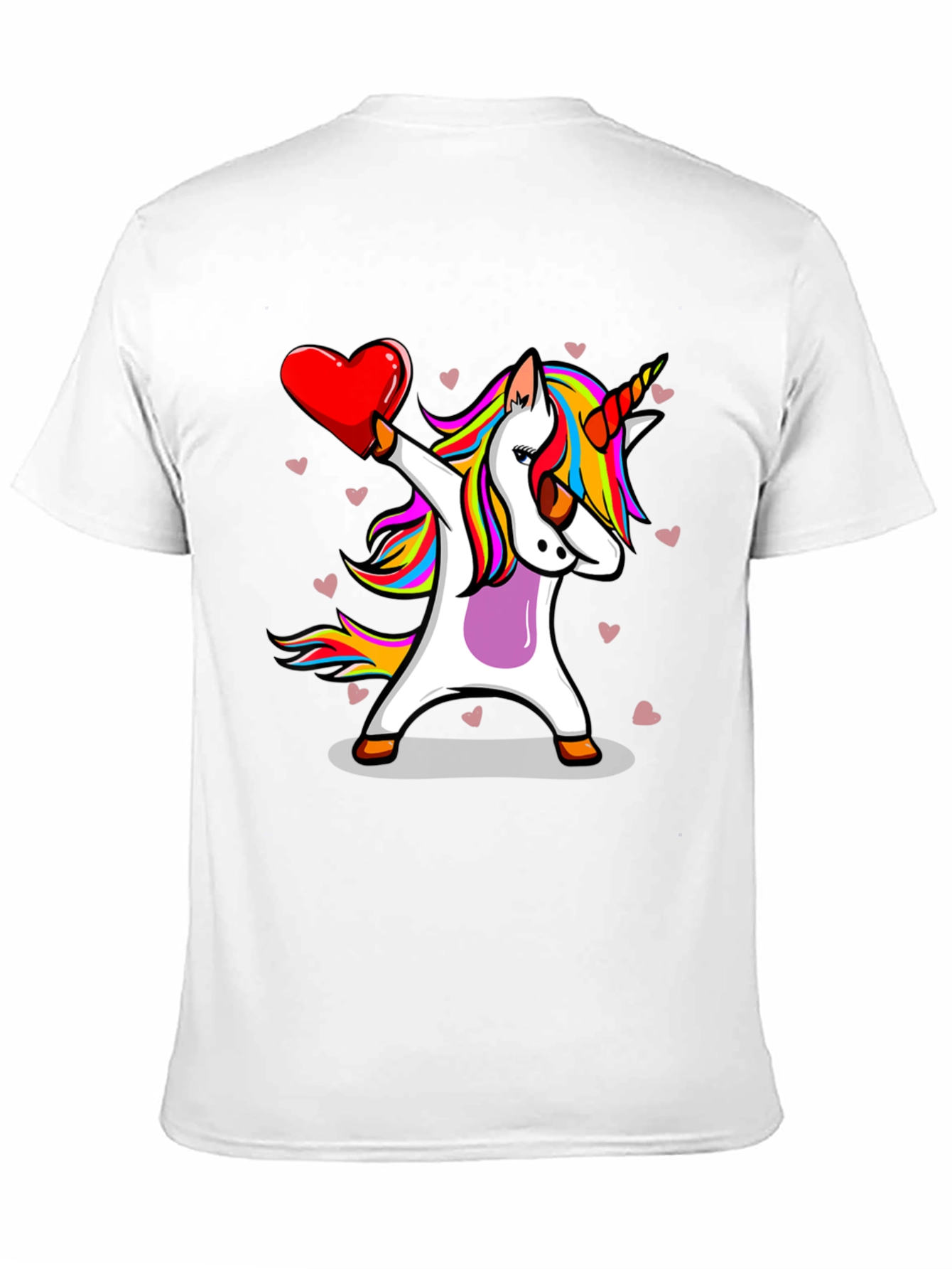 Unicorn Dabbing Heart T-Shirt