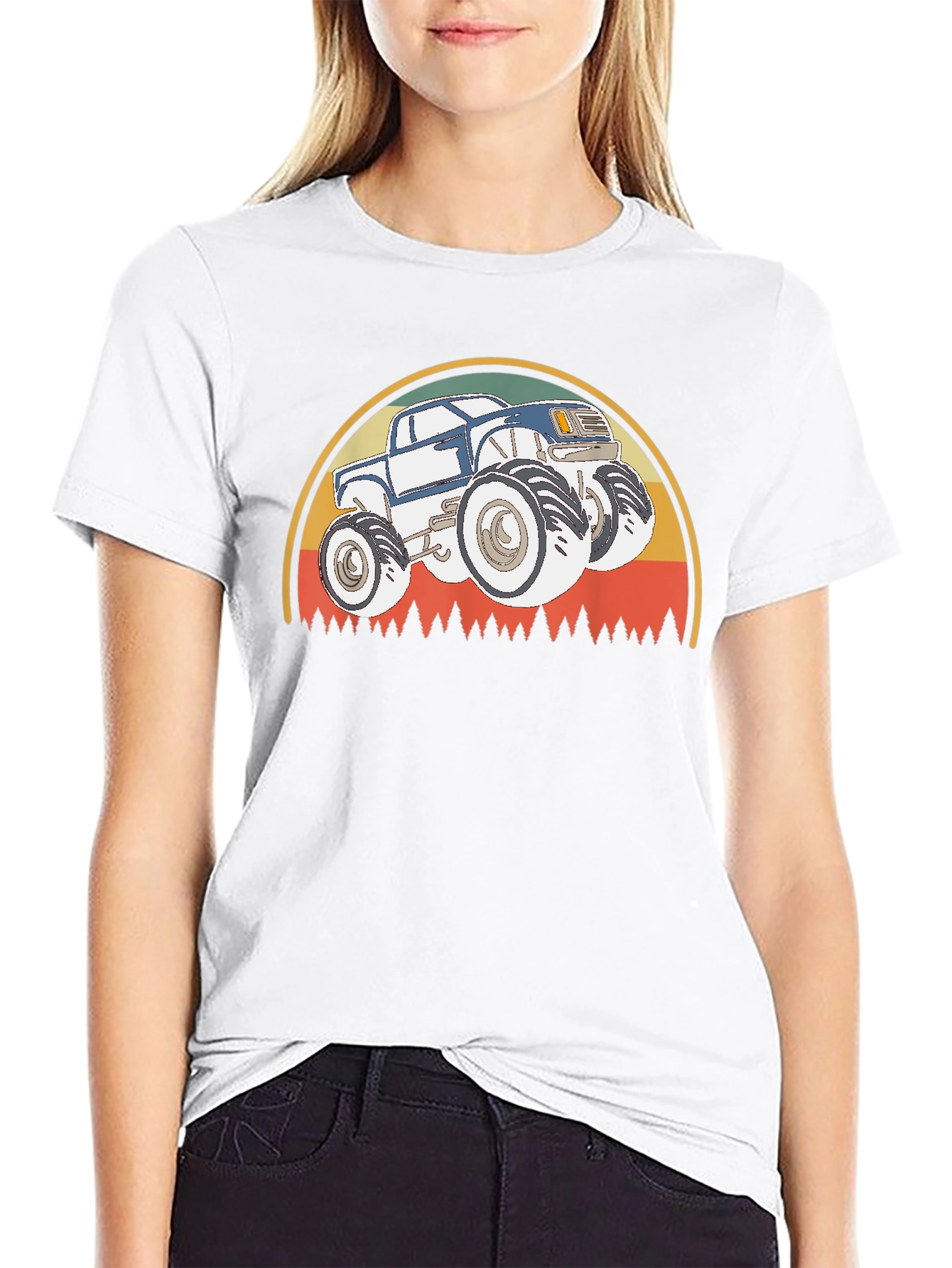 Monster Truck T-Shirt - Retro Style Design