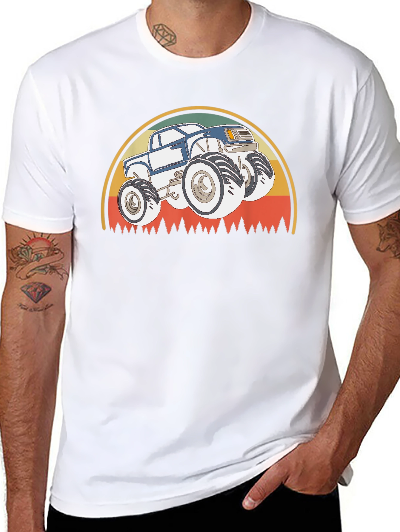 Monster Truck T-Shirt - Retro Style Design