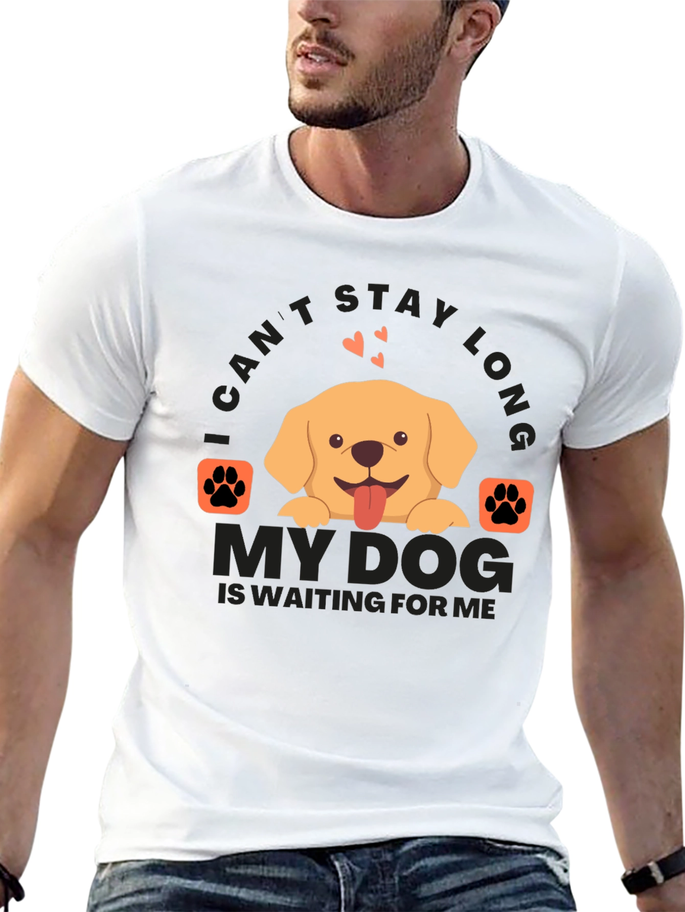 Dog Lover T-Shirt: I Cant Stay Long