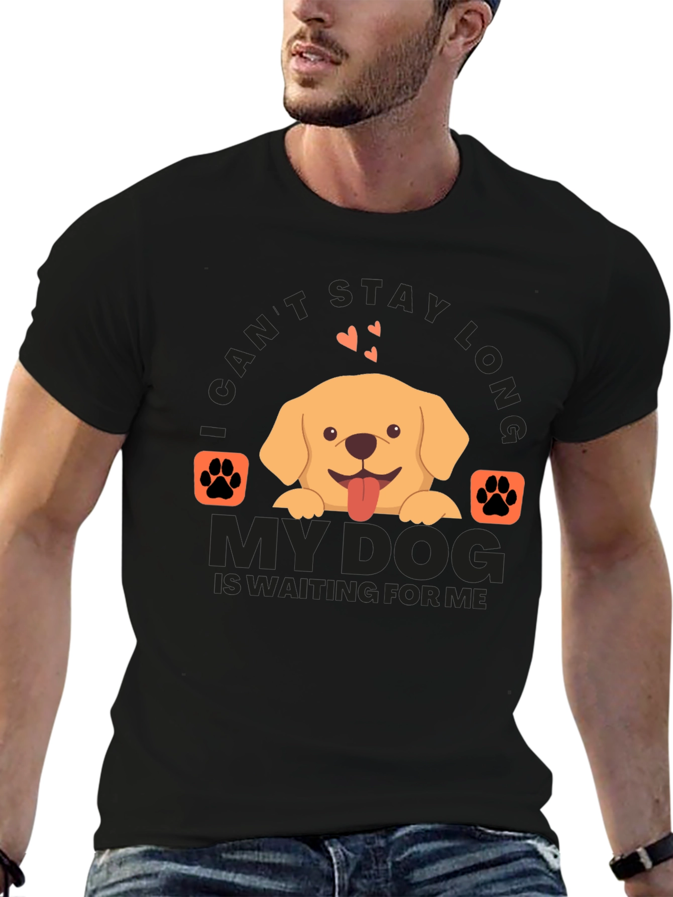 Dog Lover T-Shirt: I Cant Stay Long