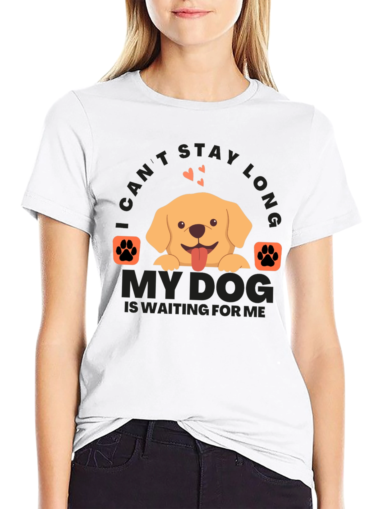 Dog Lover T-Shirt: I Cant Stay Long
