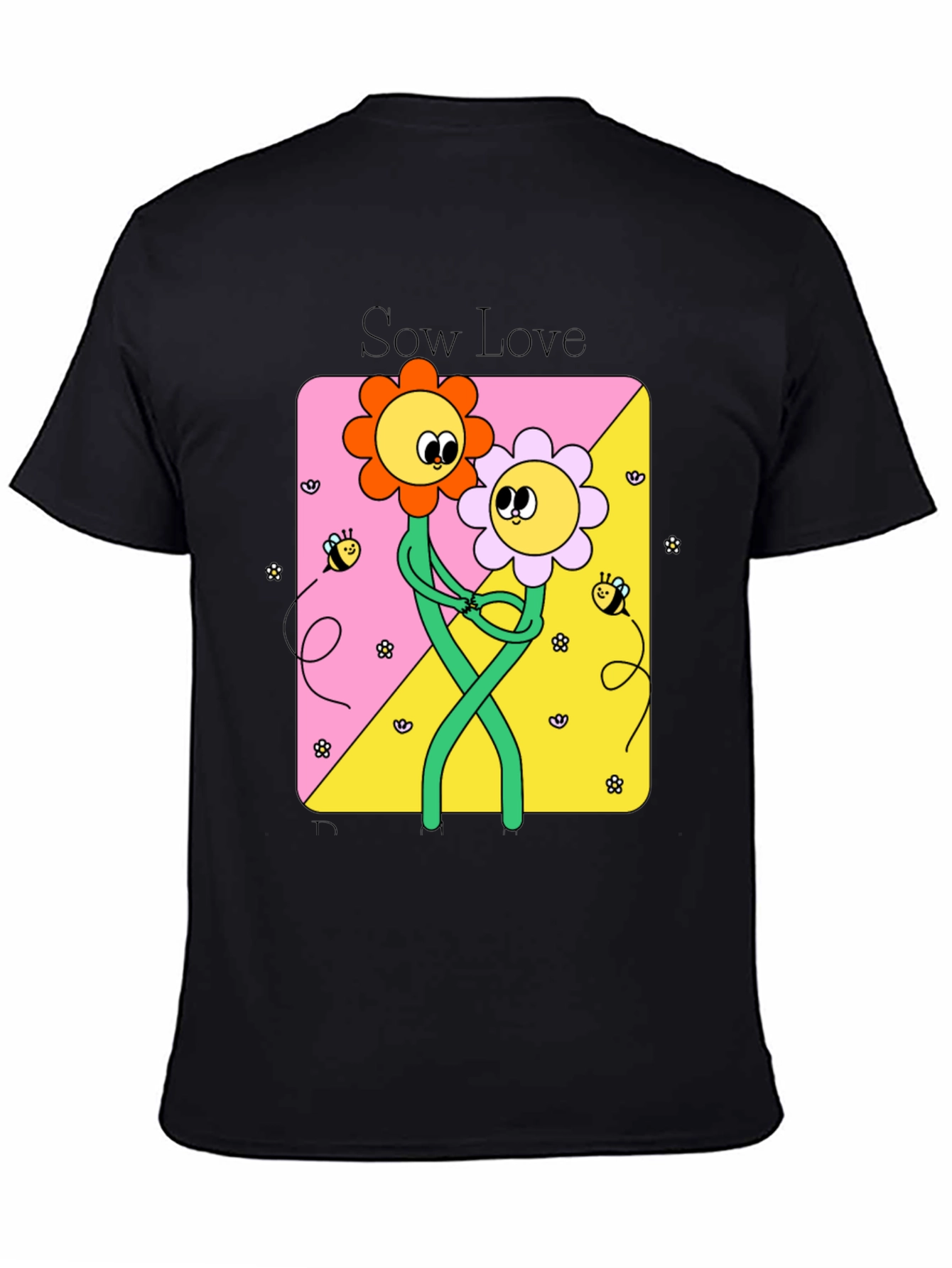 Sow Love Graphic Tee - Cute Flower Power T-Shirt