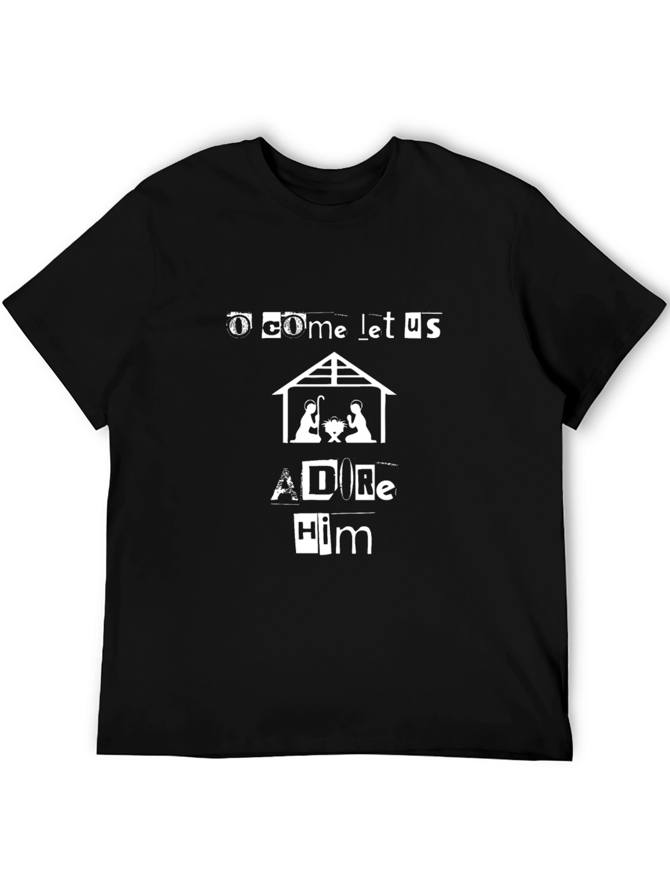 O Come Let Us Adore Him Christmas T-Shirt