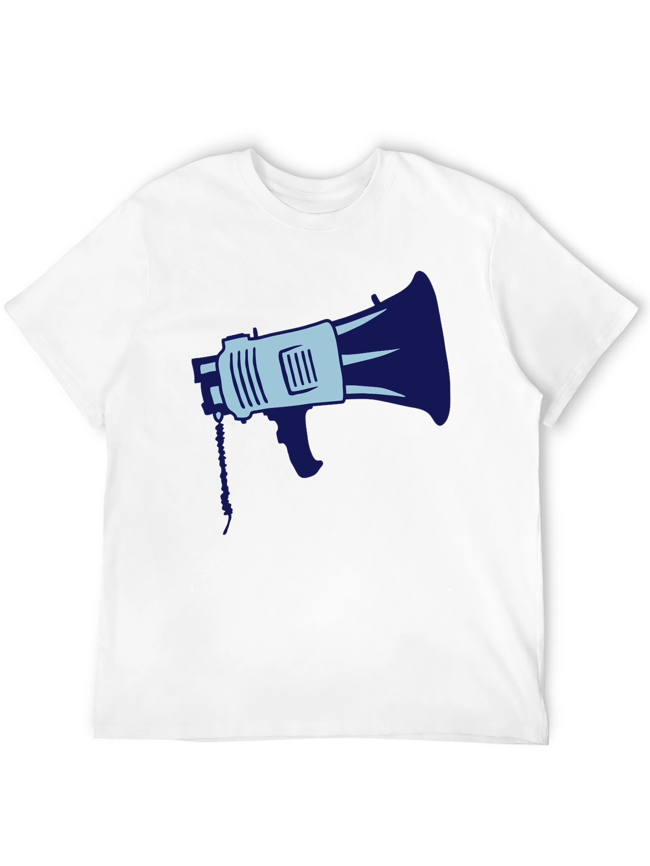 Megaphone Graphic Tee - Black Cotton Blend
