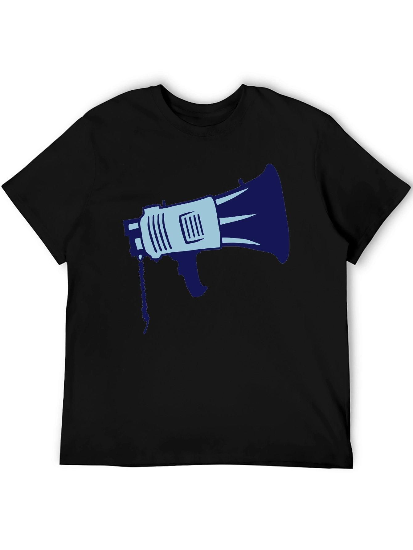 Megaphone Graphic Tee - Black Cotton Blend