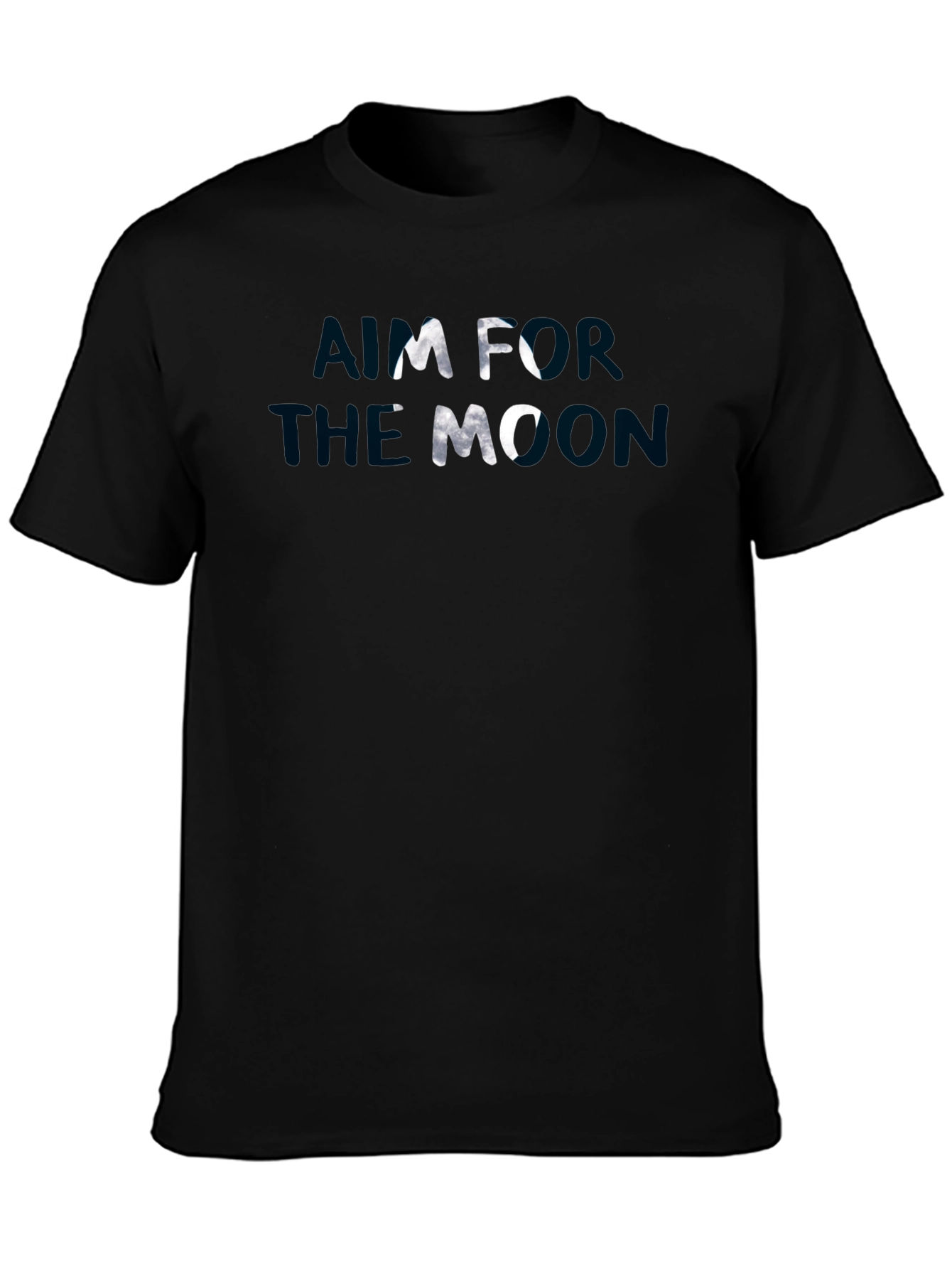 Aim For The Moon Graphic Tee - Black