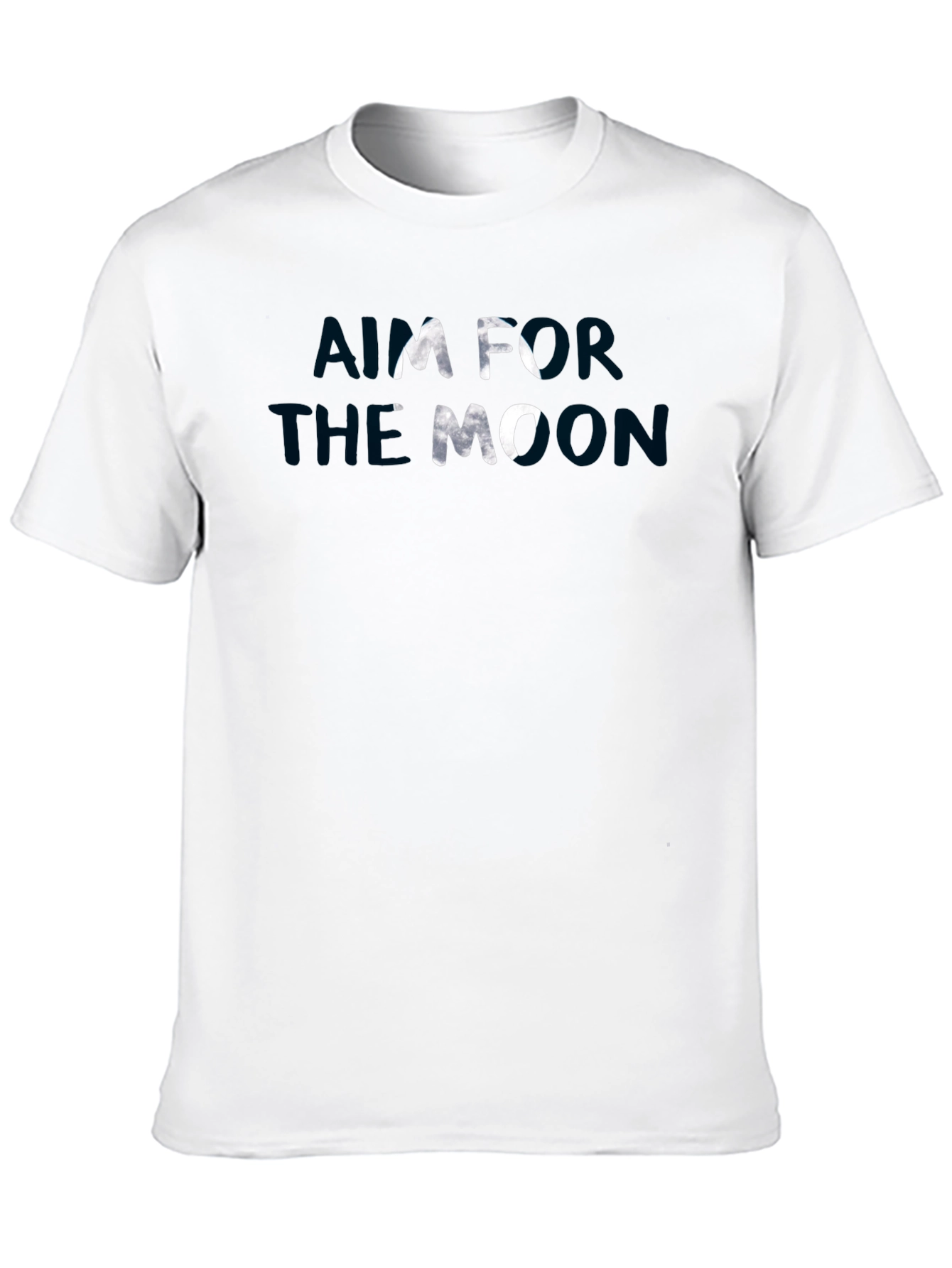 Aim For The Moon Graphic Tee - Black