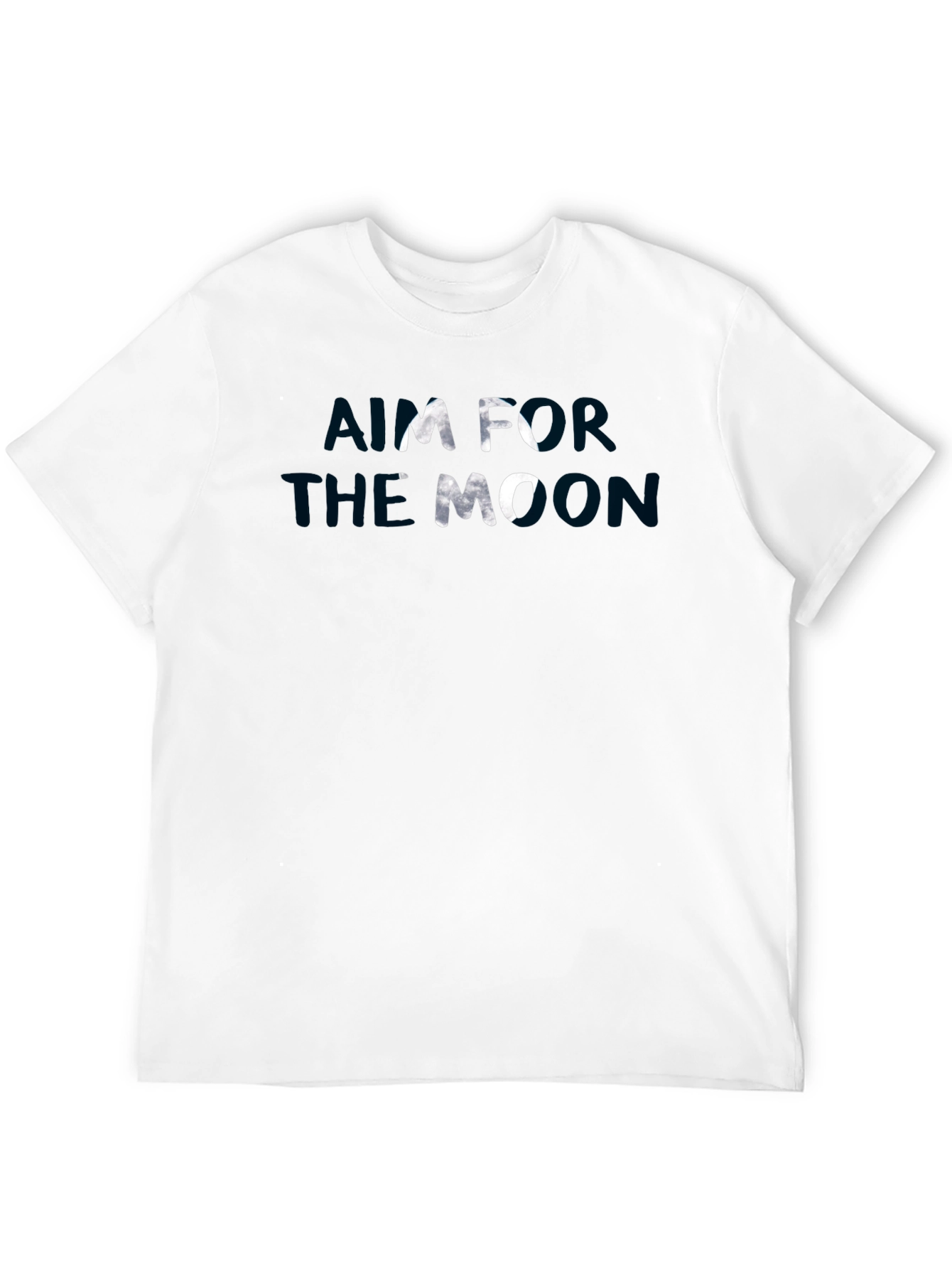 Aim For The Moon Graphic Tee - Black