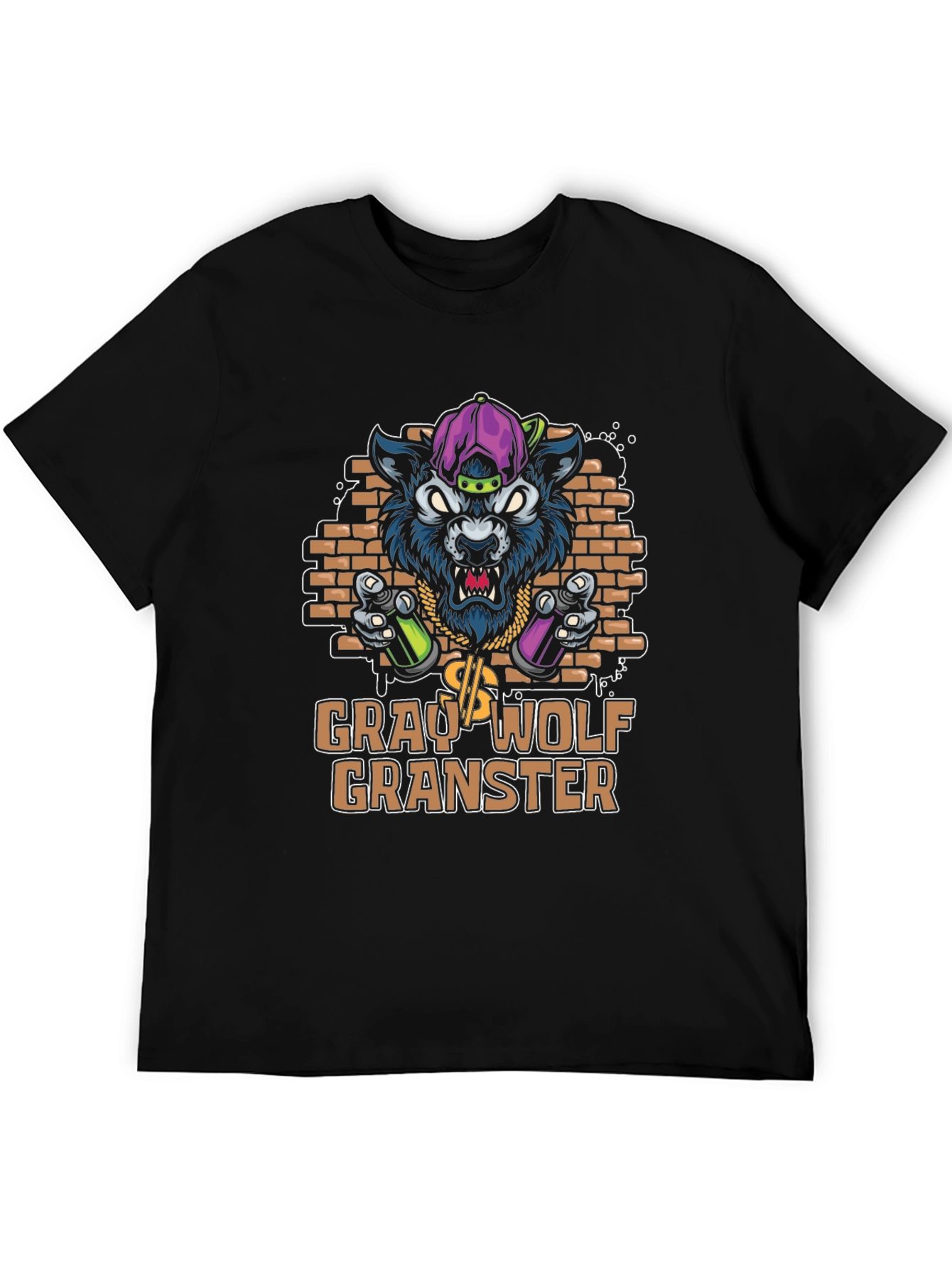 Gray Wolf Granster Graphic T-Shirt